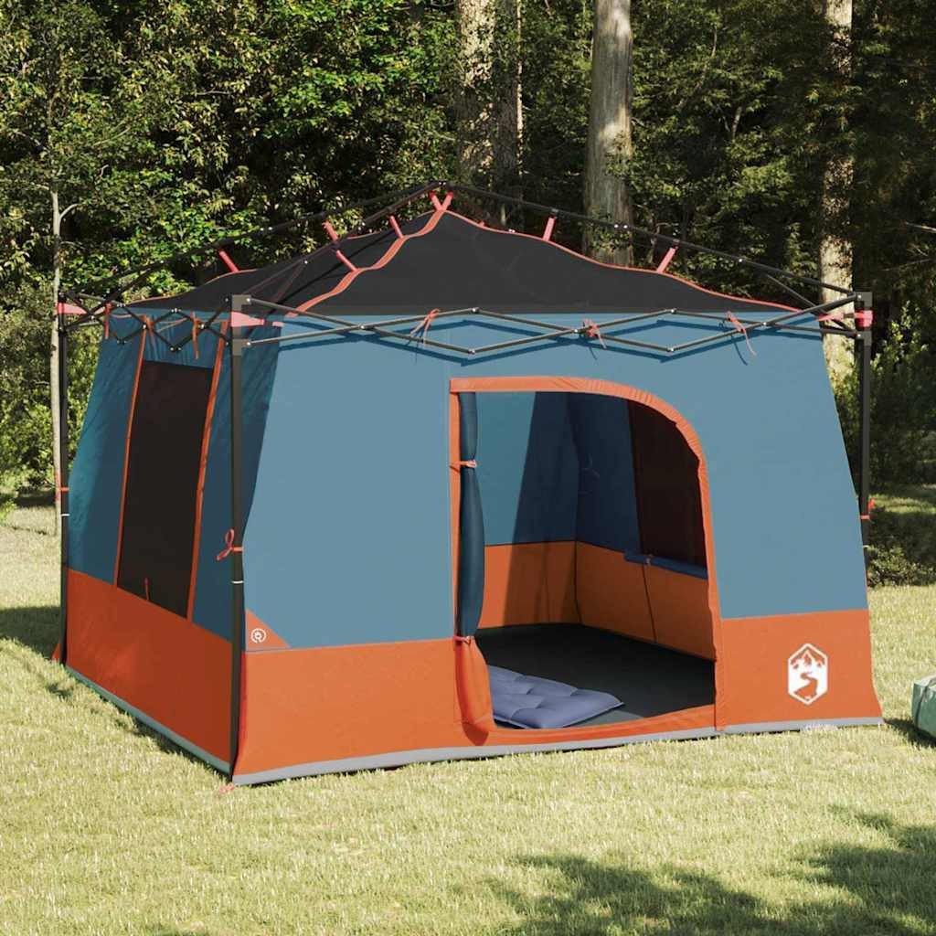 Faltzelt Innenzelt mit Dach Grau und Orange 290 x 288 x 234 cm Taft