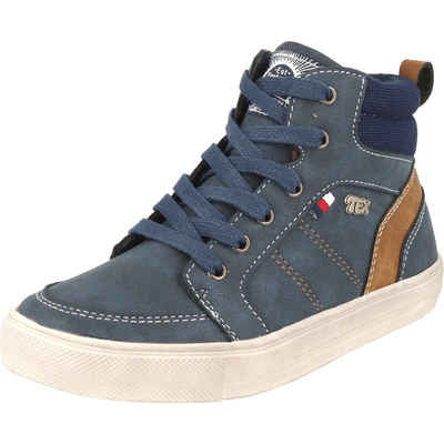 Indigo 451-076 Jungen Schuhe Hi-Top Schnürschuh Tex Sneaker Wasserabweisend, Reißverschluss