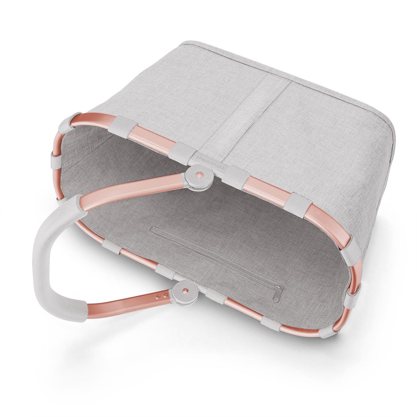 REISENTHEL® Einkaufskorb carrybag, 22 l, Standfüße, ummantelter Griff zum Umklappen, Innentasche Reißverschluss