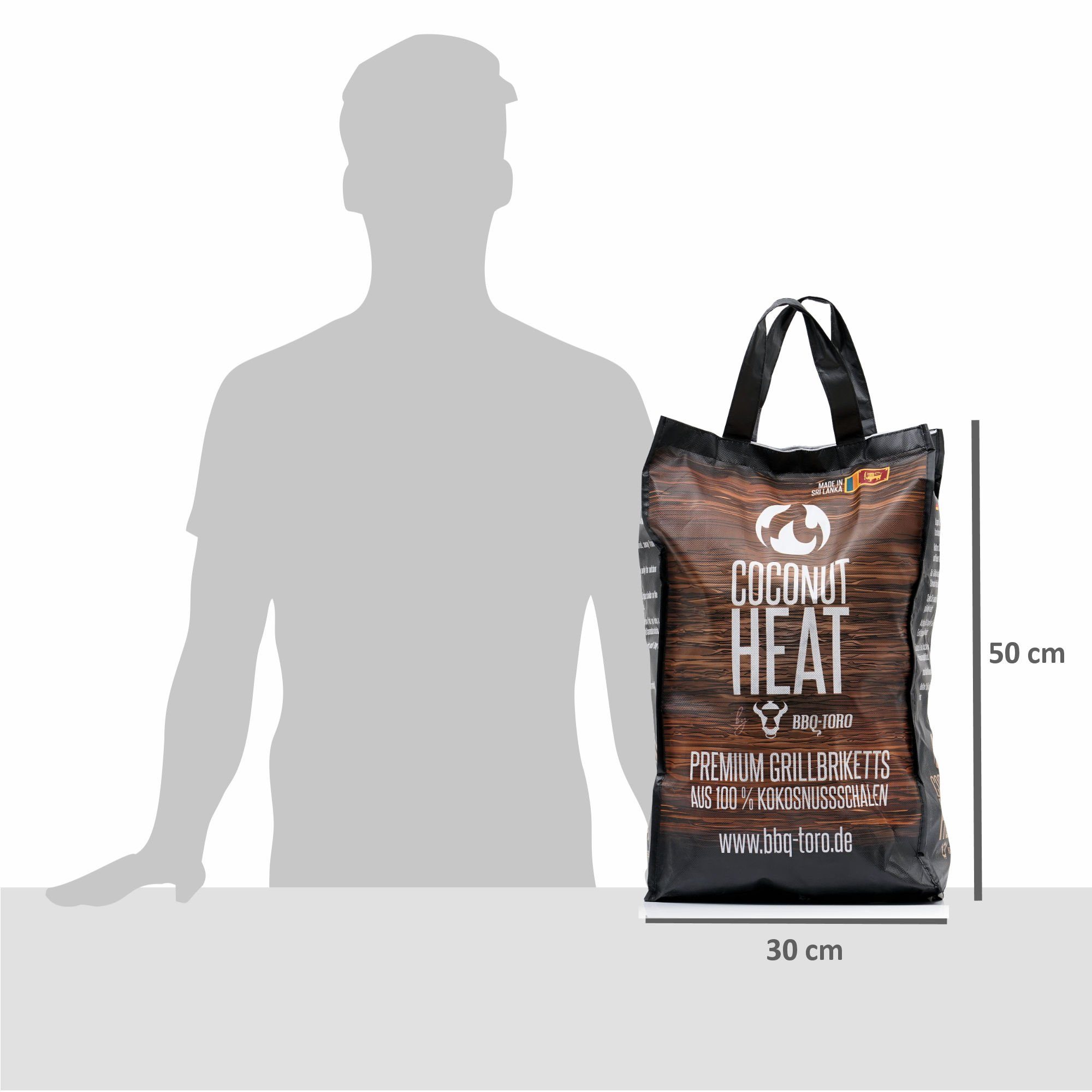 BBQ-Toro Grillbriketts BBQ-Toro Coconut Heat, 10 kg, Premium Grillbriketts aus 100 % Kokosn, 10.00 kg – Bild 5 von 5
