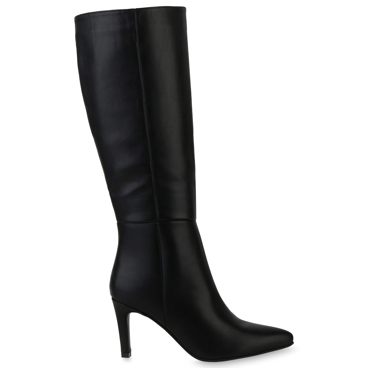 VAN HILL 839876 Stiefel Klassische Damen Stiefel Celeste Hoher Stiletto Absatz Spitz – Bild 2 von 4