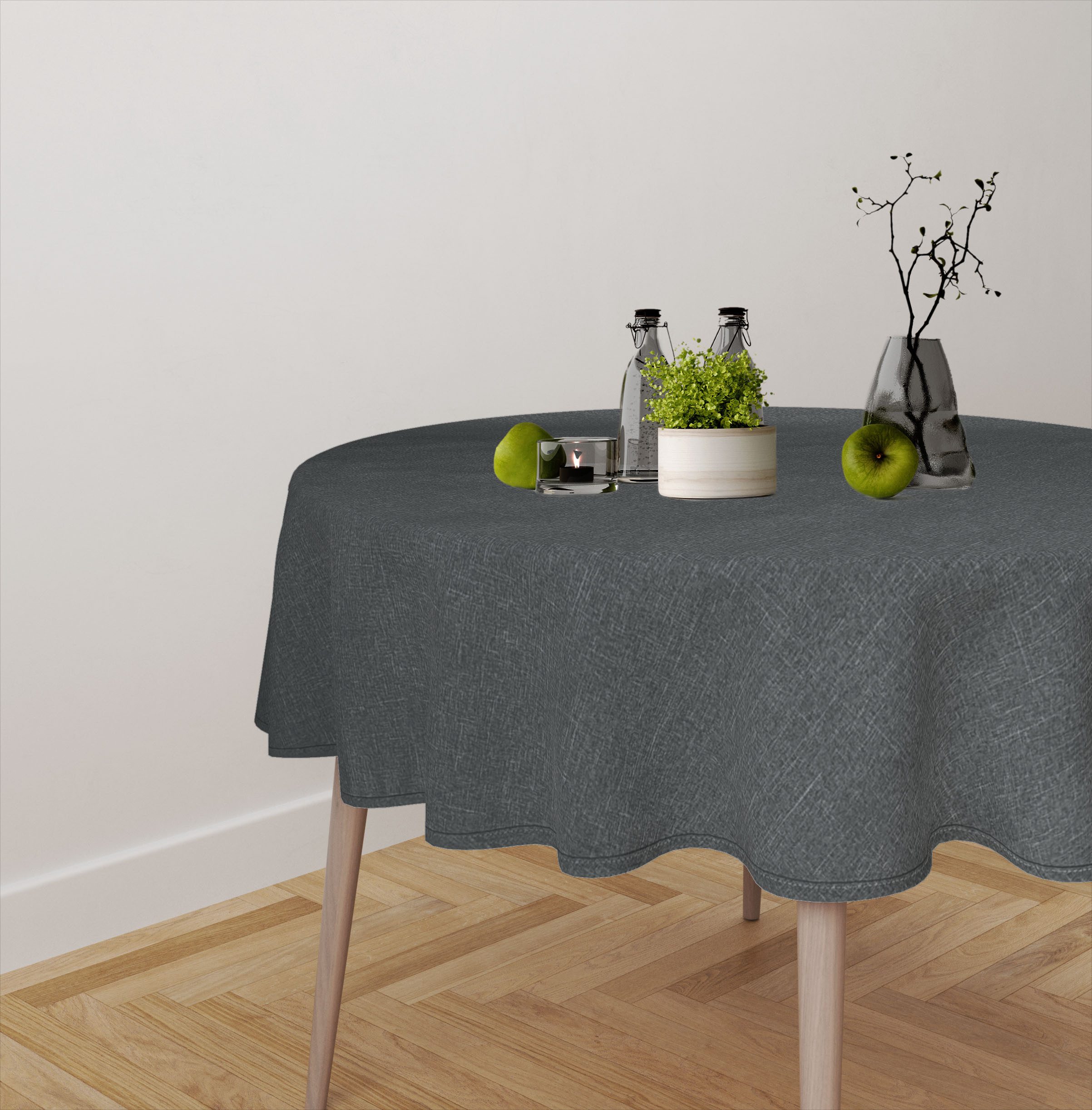 OTTO home Tischdecke Josée, wasserabweisend, eckig & rund (Packung 1-tlg), strukturiert, Leinenoptik, uni,wasserabweisend, pflegeleicht, Deko