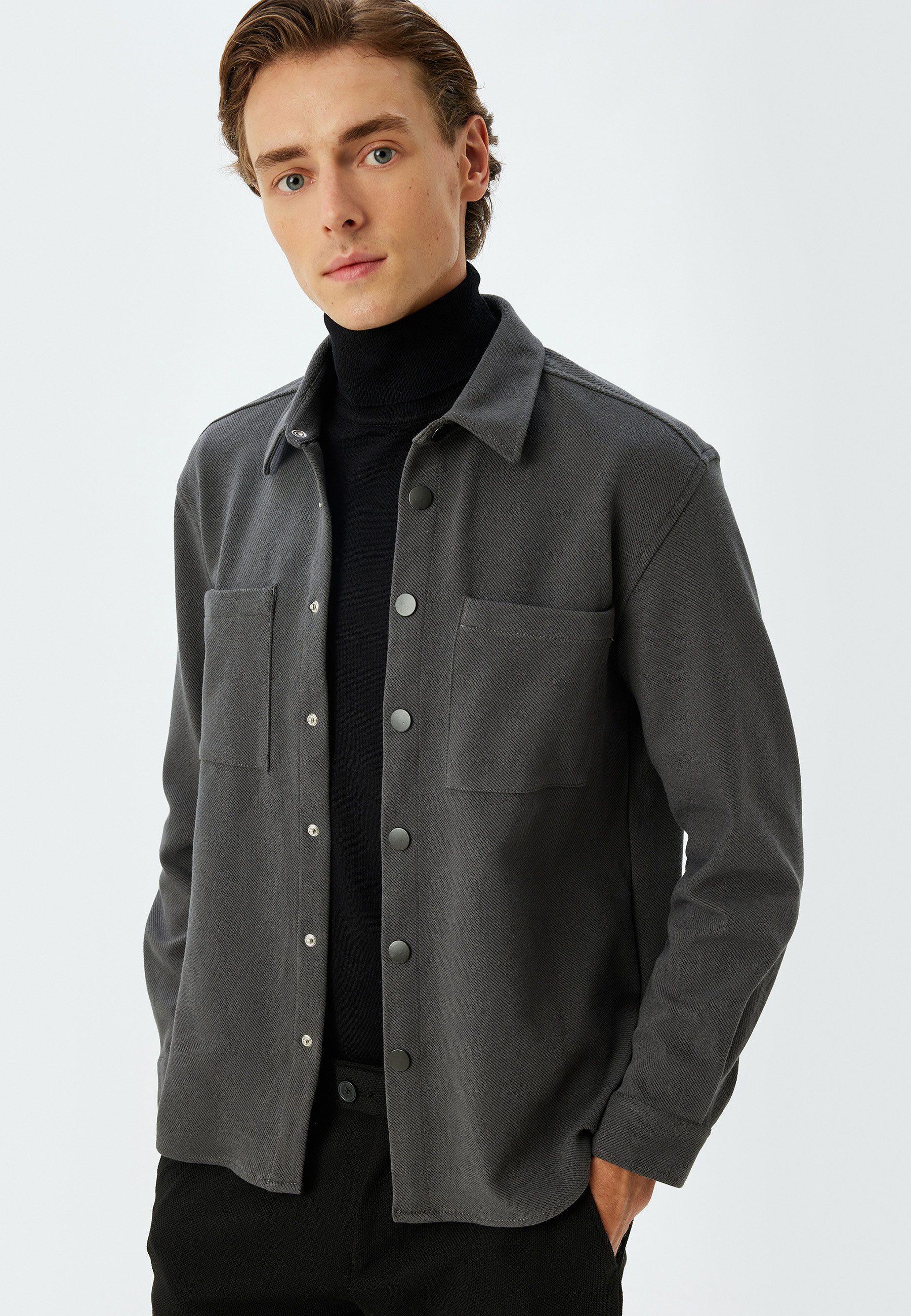 Jackenblazer Regular Hemdkragen