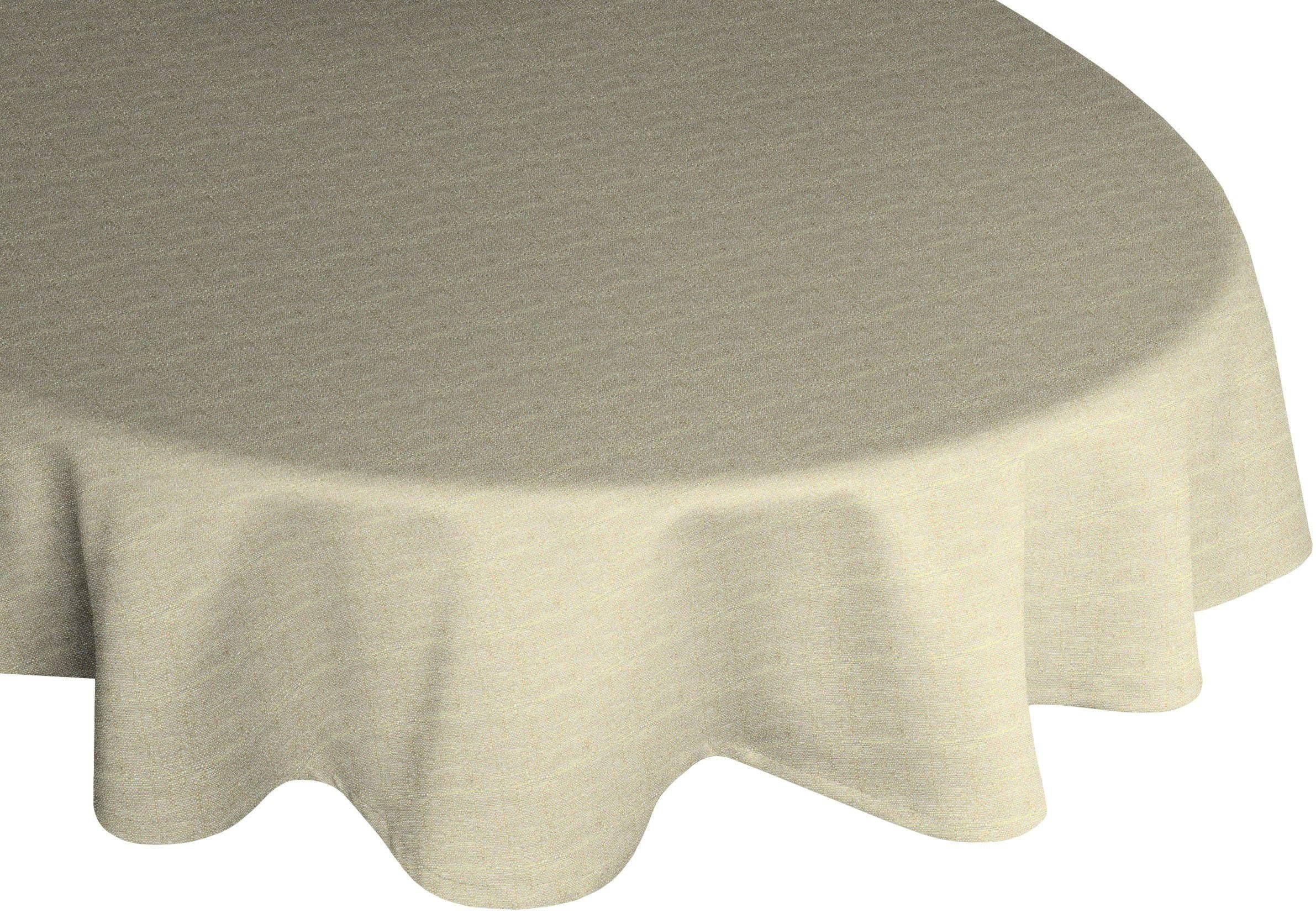Wirth Tischdecke TORBOLE, oval lindgrün | Tischdecken