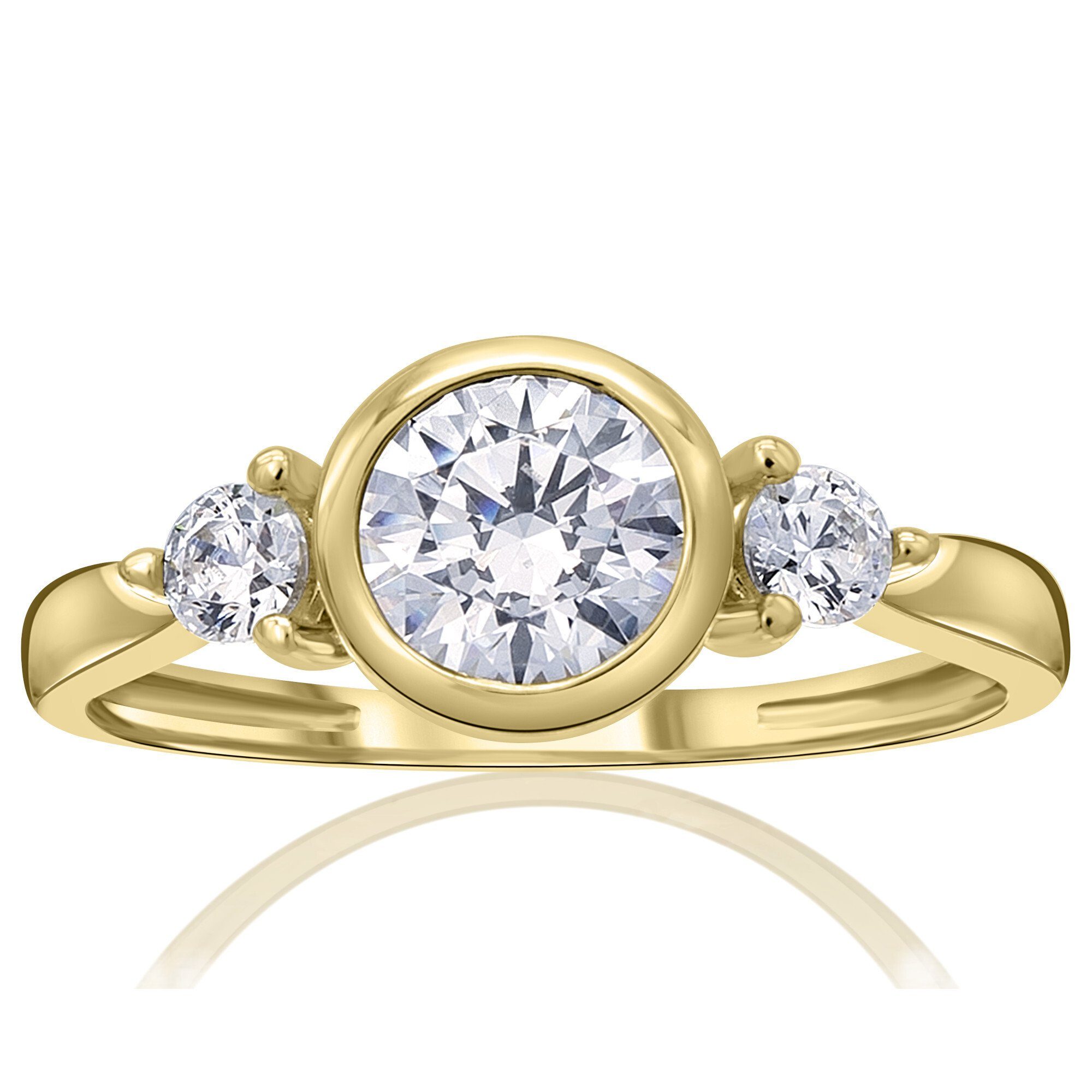 ONE ELEMENT Goldring Zirkonia Ring aus 333 Gelbgold Zirkonia Ring aus 333 G günstig online kaufen
