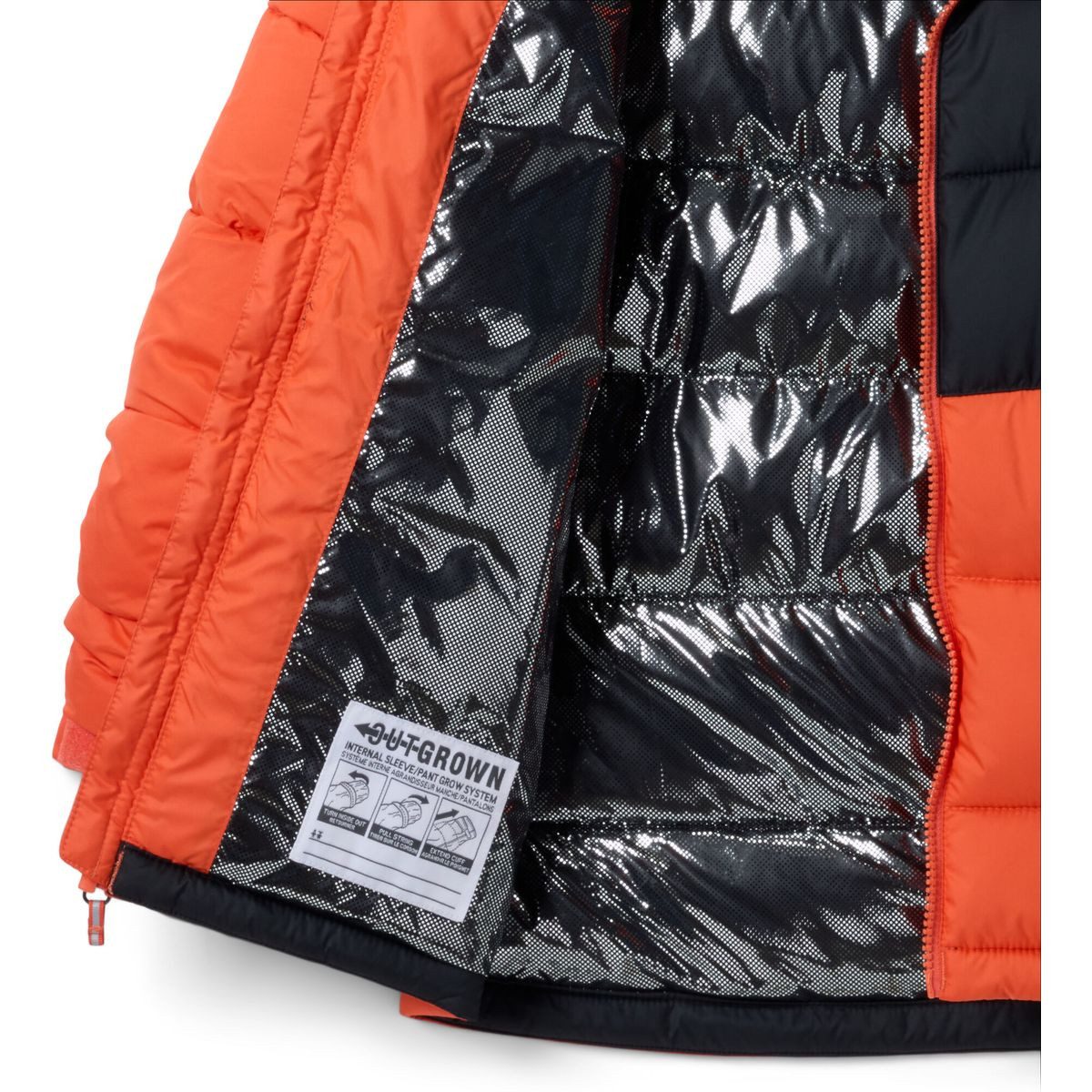 Columbia Steppjacke Youth Pike Lake II Hooded Insulated Jacket Wärmereflektierende Jacke mit recycelter Isolierung, verstellbarer