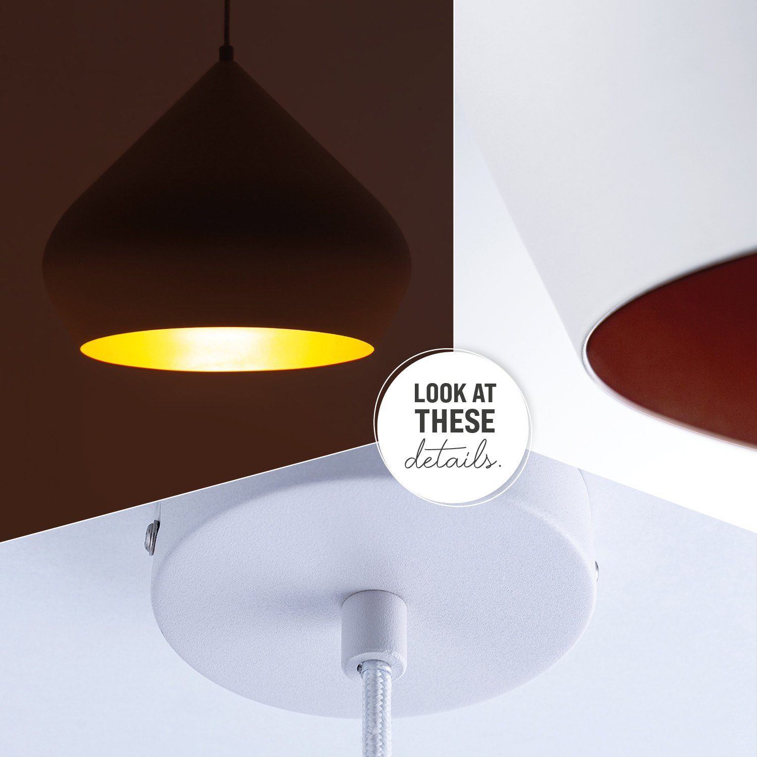 Paco Home Pendelleuchte Alex, ohne Leuchtmittel, Küchenlampe Hängelampe Esszimmer Esstischlampe Industrial Ø 38cm