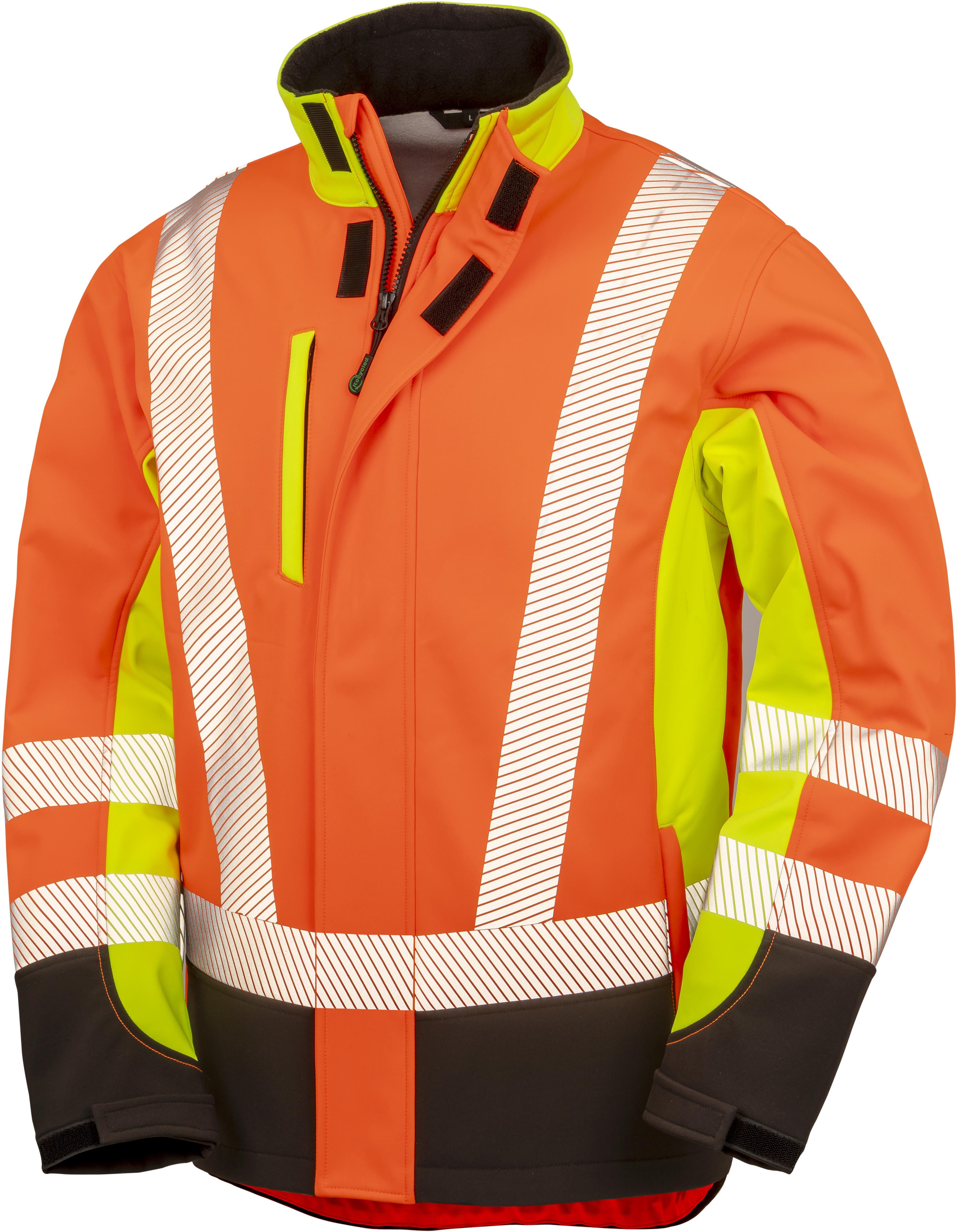 Arbeitsjacke Recycled 3-Layer Printable 3-Tone Safety Softshell Jacket
