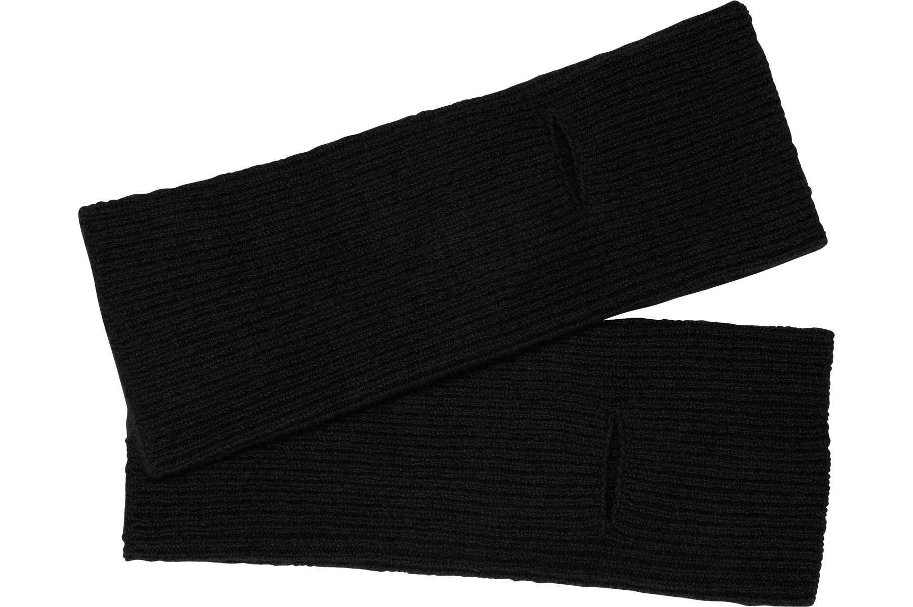Seeberger Strickhandschuhe Cashmere Stulpen in 1x1 Rippenstruktur 19373-0