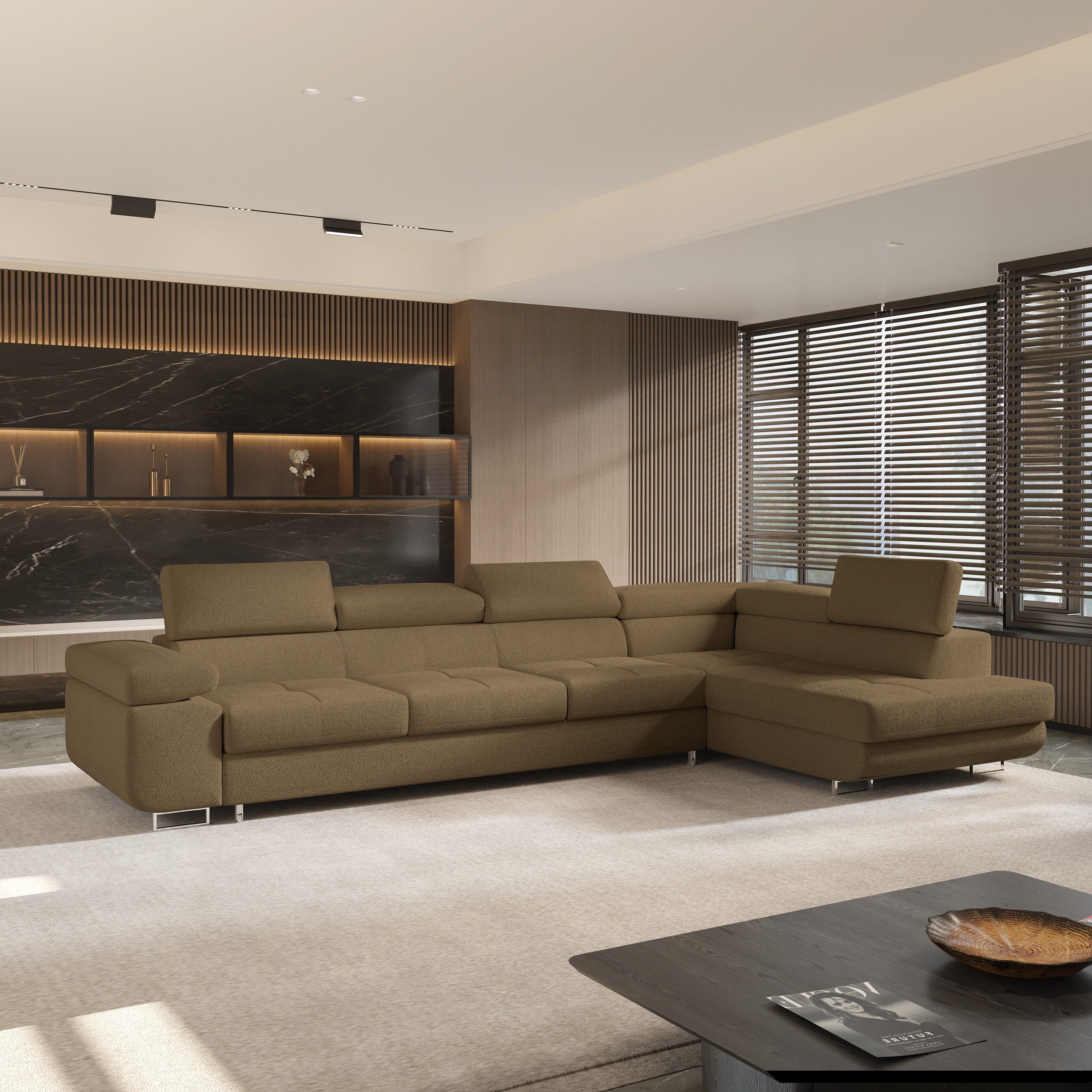 Masseno Ecksofa VICENTE mit Schlaffunktion L-Form, günstig online kaufen