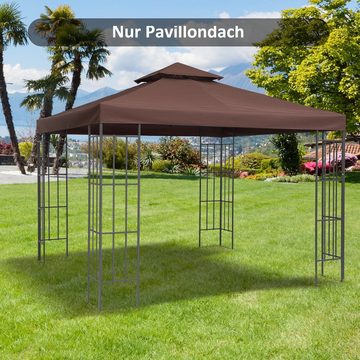 Outsunny Pavillonersatzdach Ersatzdach für Pavillons, mit 1 Seitenteilen, (Set, Partyzelt), BxT: 300x300 cm