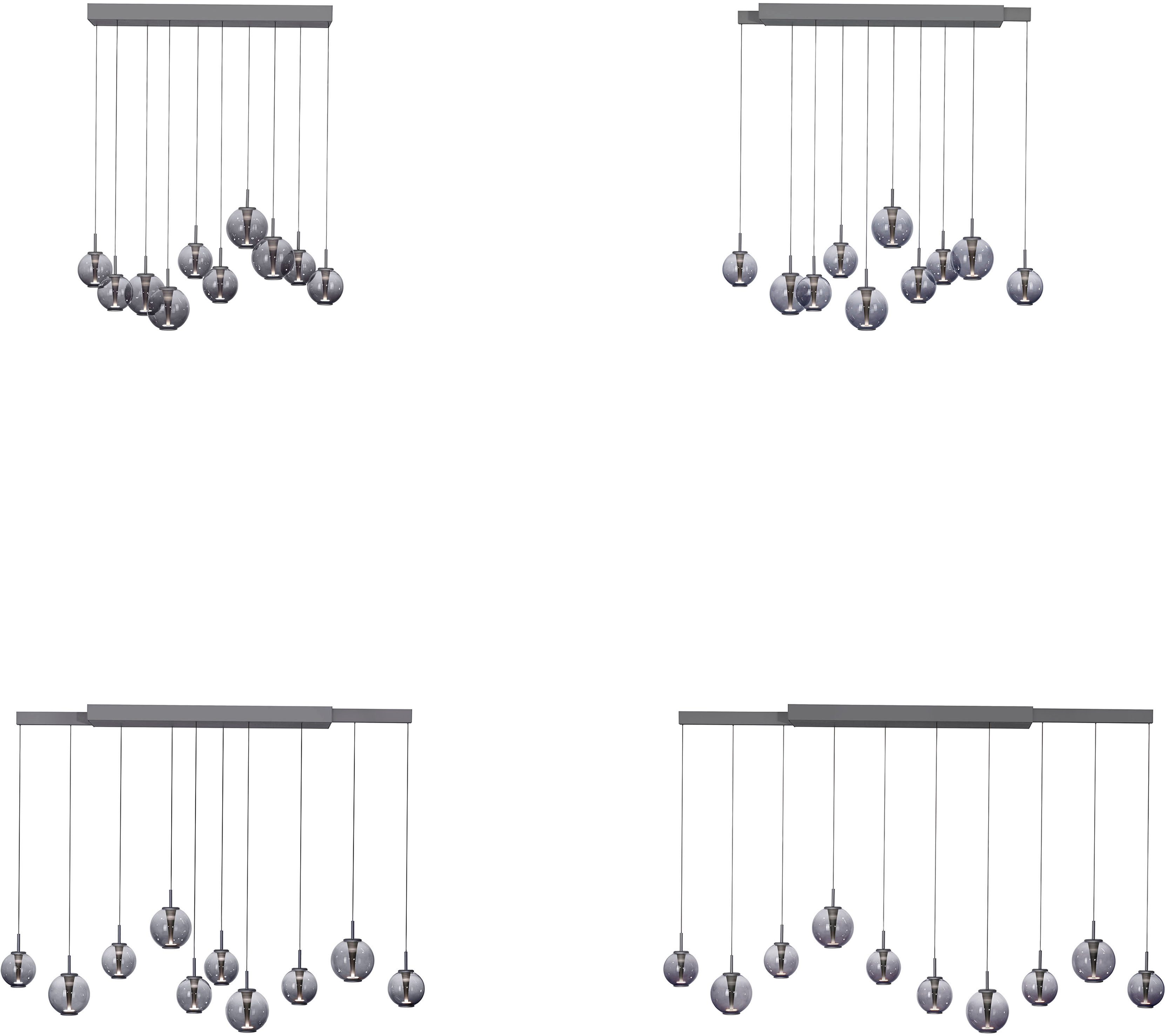 Neuhaus PURE LED Pendelleuchte PURE E-Infinity, CCT - über Fernbedienung, LED fest integriert, warmweiß - kaltweiß, e-SLIDE® Funktion, CCT, dimmbar, Fernbedienung