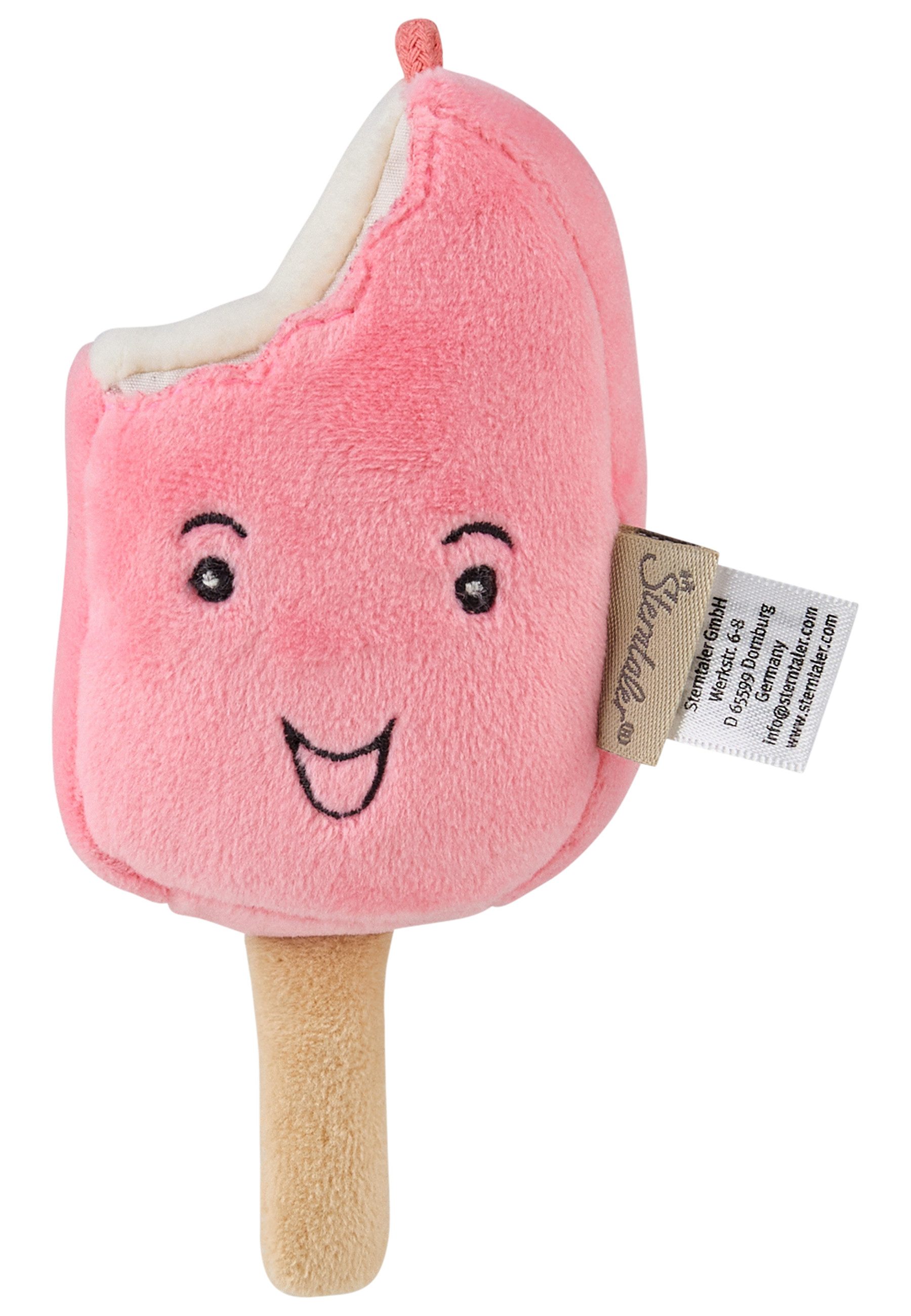Sterntaler® Kuscheltier Kuscheltier S Eis (Einzelartikel, 1-St), aus kuscheligen Stoffen, weich wattiert, mit integrierter Quietsche