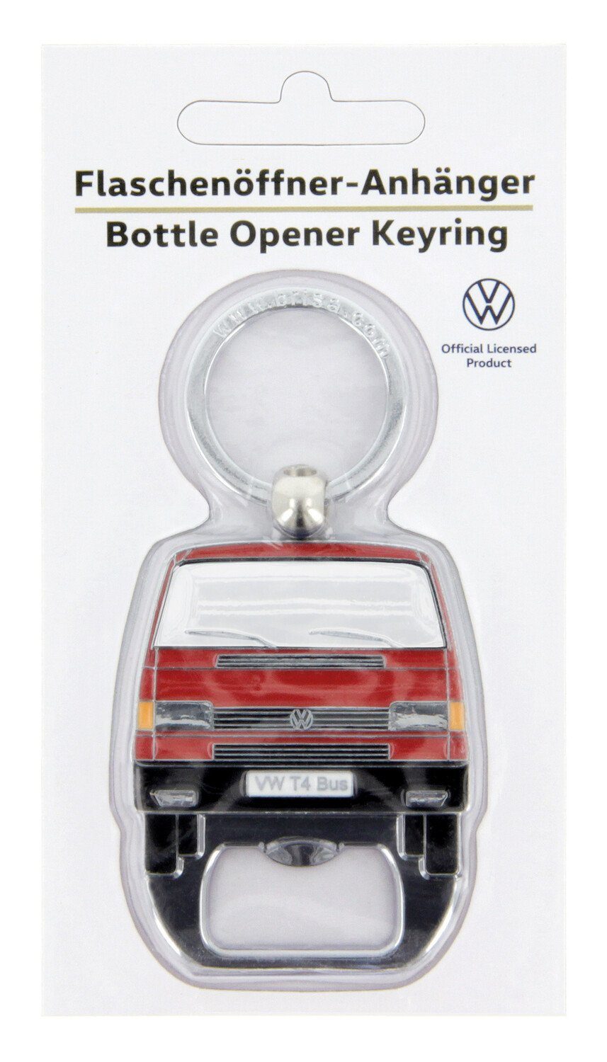 Flaschenöffner Collection im Bus BRISA Flaschenöffner Rot Integrierter Schlüsselanhänger Design, mit Schlüsselring VW Bulli Volkswagen T4 by