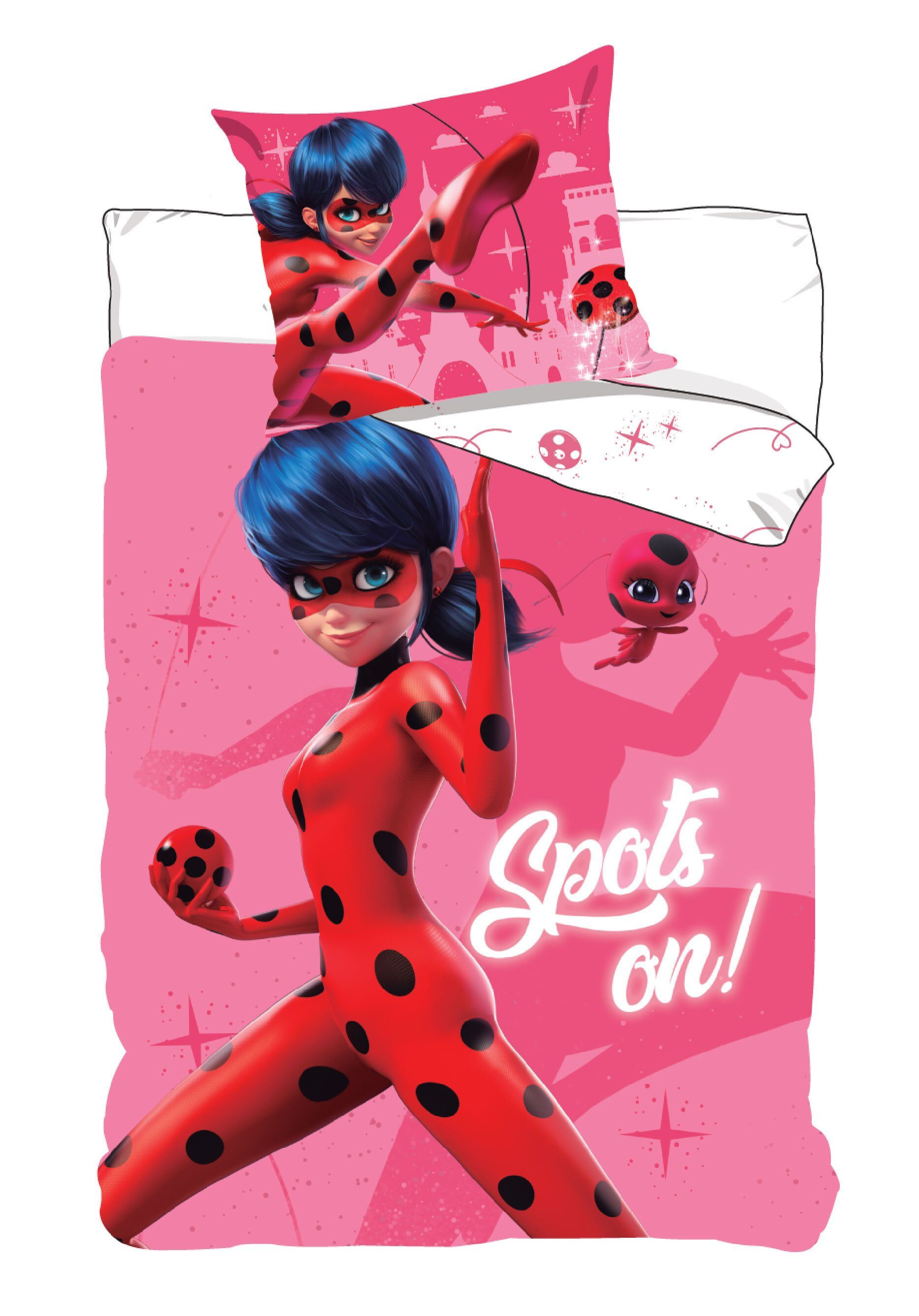 Miraculous - Ladybug Kinderbettwäsche Miraculous Ladybug Cat Noir Kinderbettwäsche 135 x 200 cm