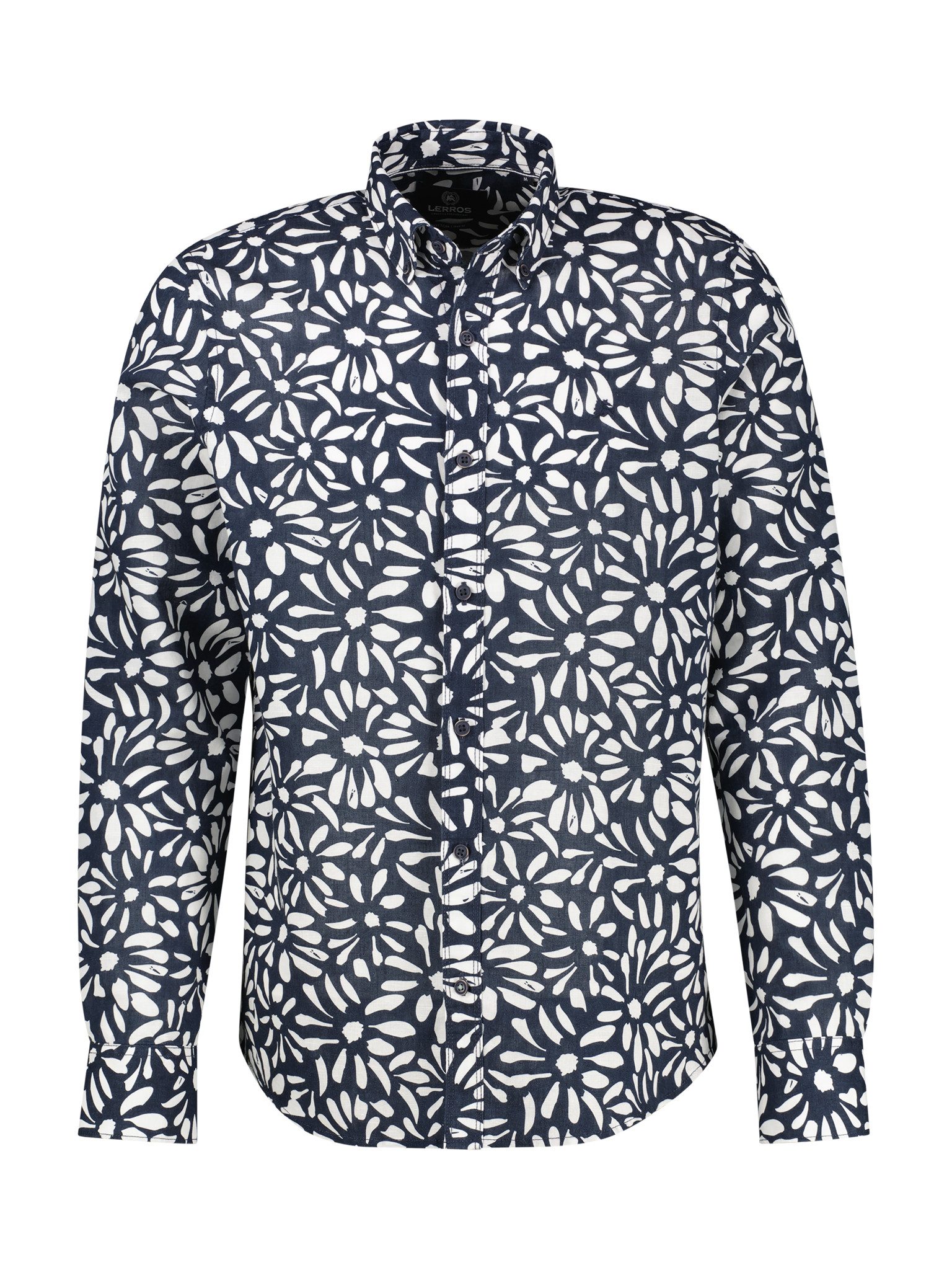 LERROS Langarmhemd mit All-Over Print