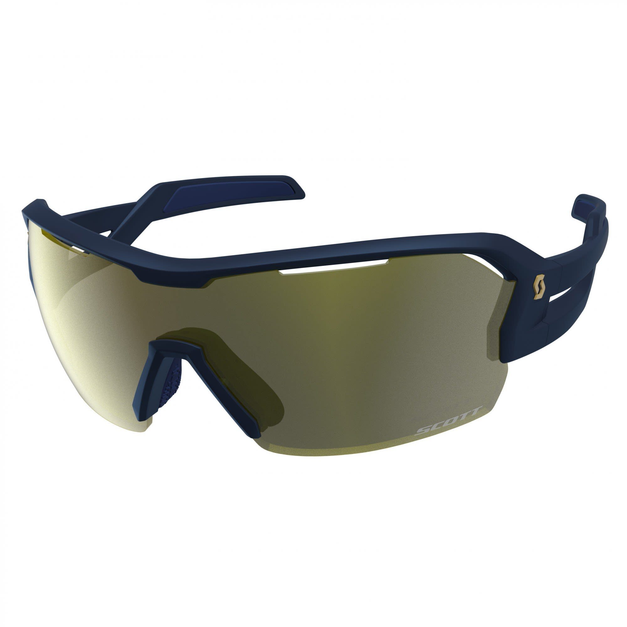 Scott Fahrradbrille Scott Spur Sunglasses Accessoires Submariner Blue - Gold Chrome - Clear