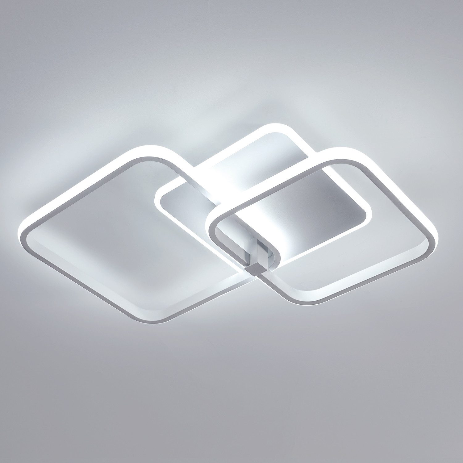 Goeco Deckenleuchte Quadratische LED Acryl-Deckenlampe, 52x38x9cm, günstig online kaufen