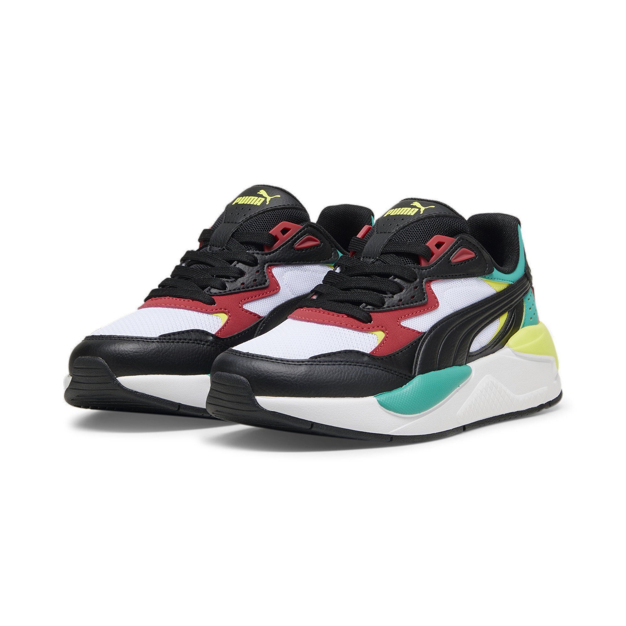 PUMA X-Ray Speed Sneakers Jugendliche Sneaker White Black Club Red Sparkling Green | Sneaker low