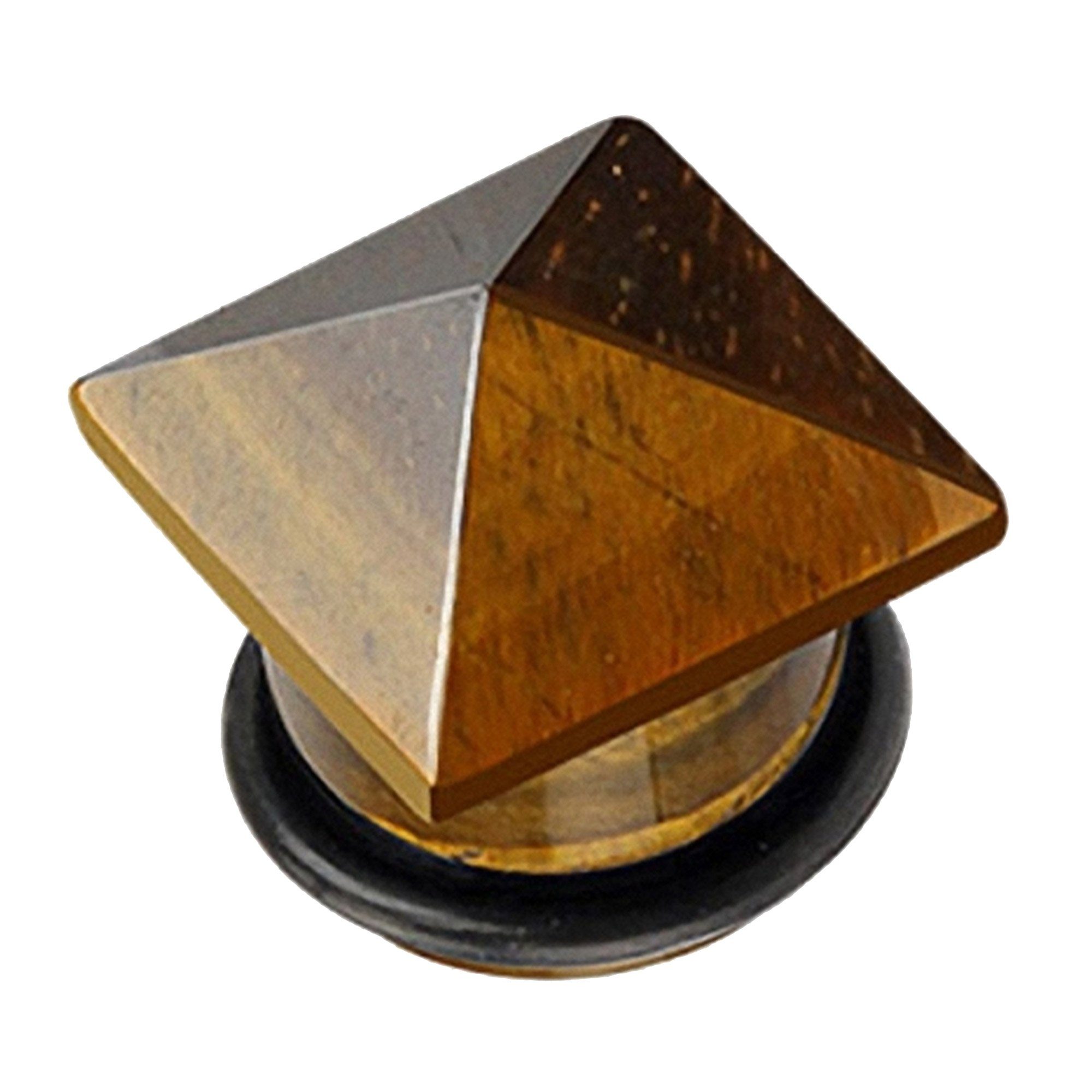 ᐅ Taffstyle Plug Piercing Ohrpiercing Organic mit Pyramide Stein, Ohr