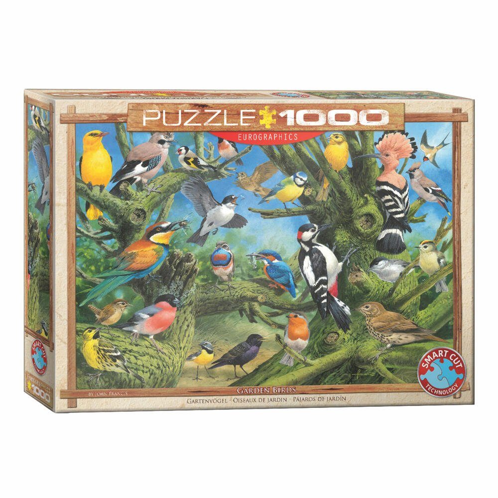 Gartenvögel Puzzleteile 1000 EUROGRAPHICS Joahn Francis, von Puzzle