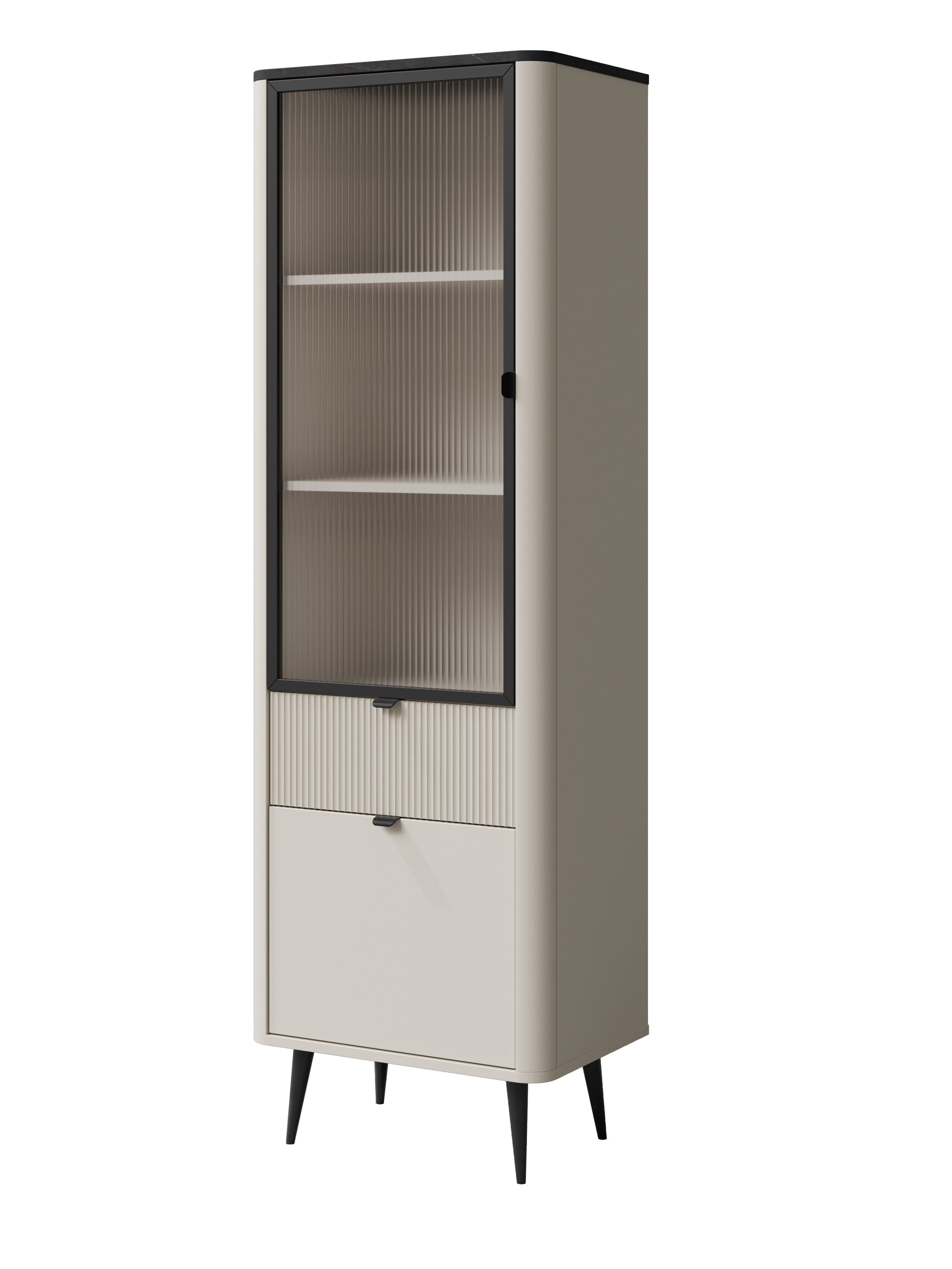 Compleo Glasvitrine schmal 60 cm breit, günstig online kaufen