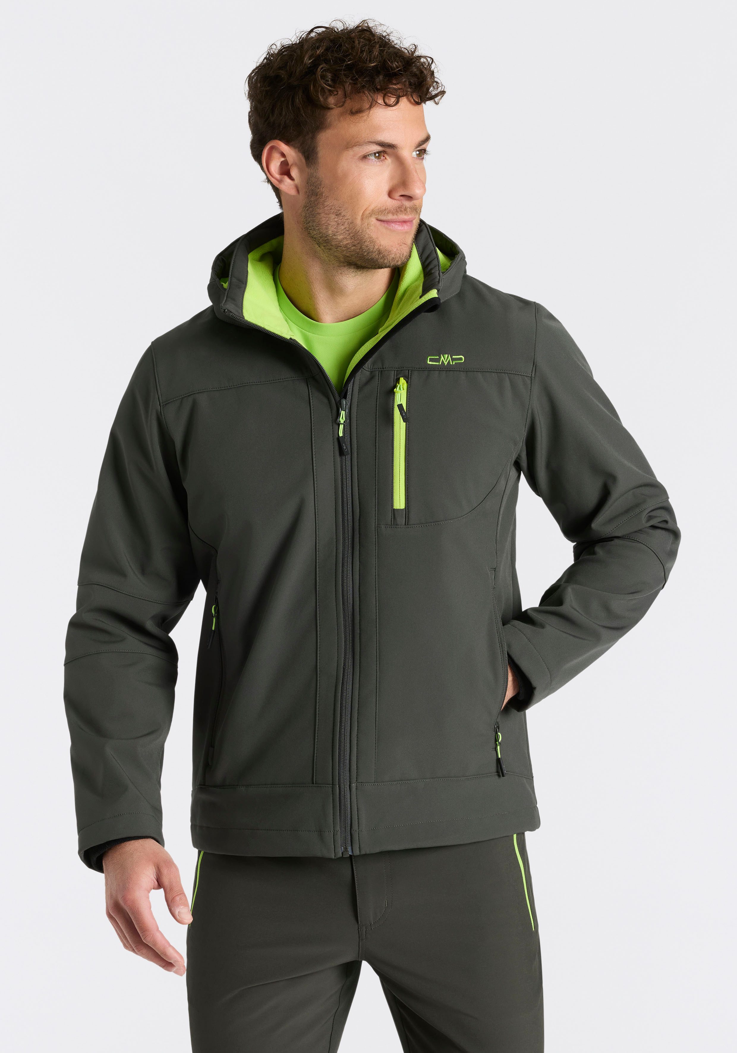 CMP Softshelljacke Wasserabweisend & Winddicht & Atmungsaktiv, Übergangsjacke
