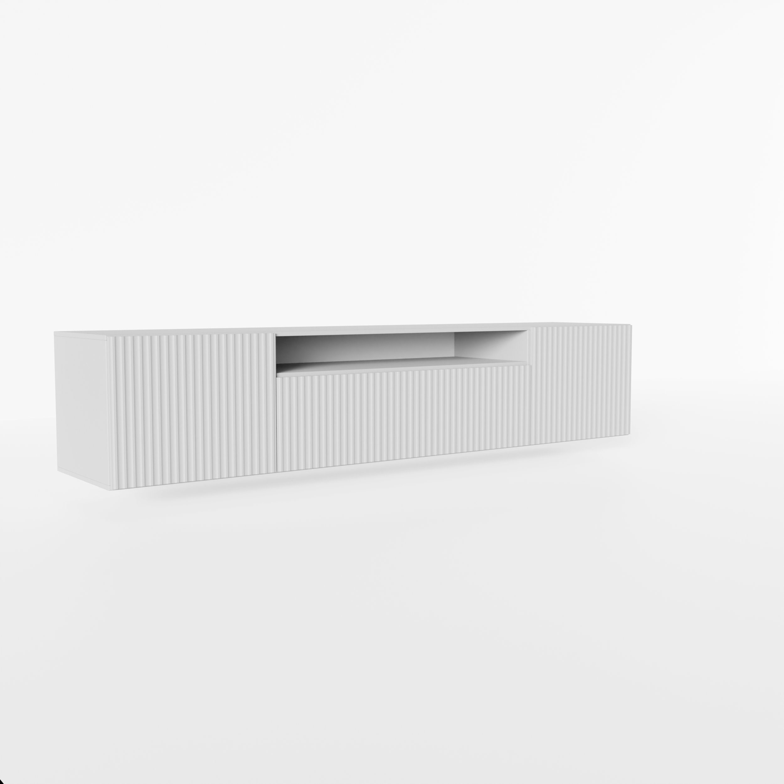 Beautysofa TV-Schrank Moderner Hängeschrank mit gefräster NEO-Front (B:200/ günstig online kaufen