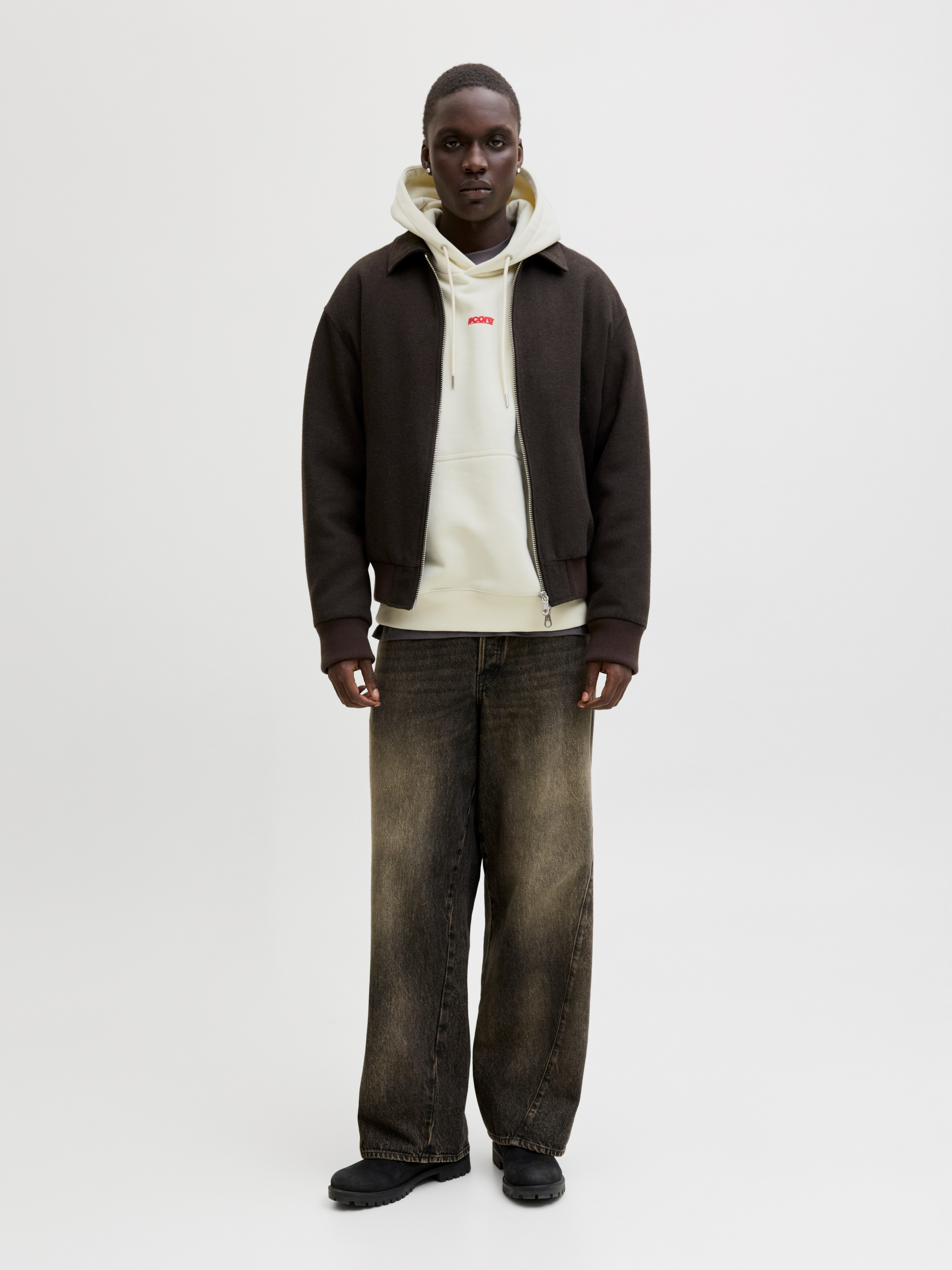 Jack & Jones Kapuzensweatshirt JCOCLUB BACKPRINT SWEAT HOOD mit Print