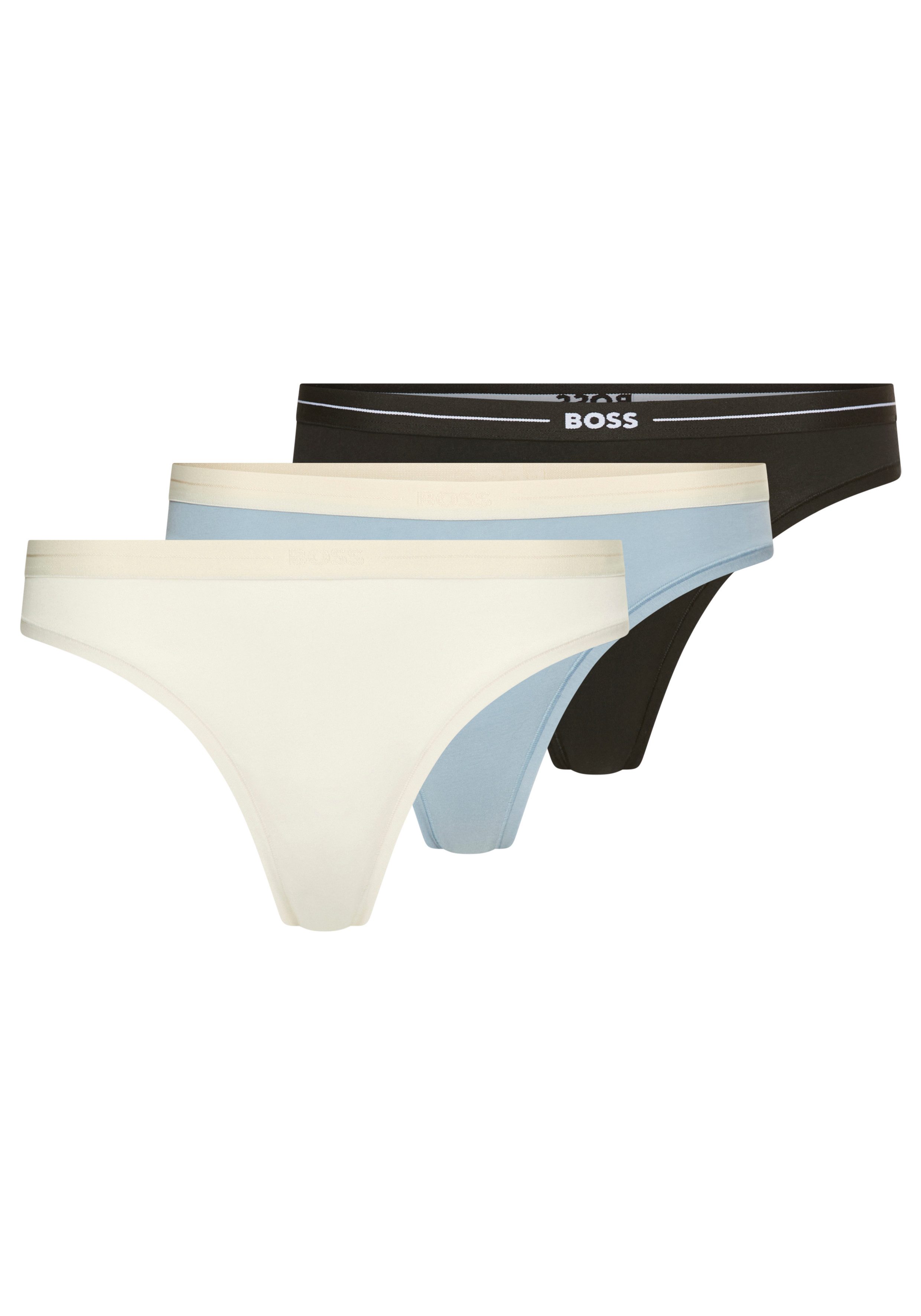 BOSS String 3P THONG (Packung, 3-St., 3er) mit BOSS Logobund
