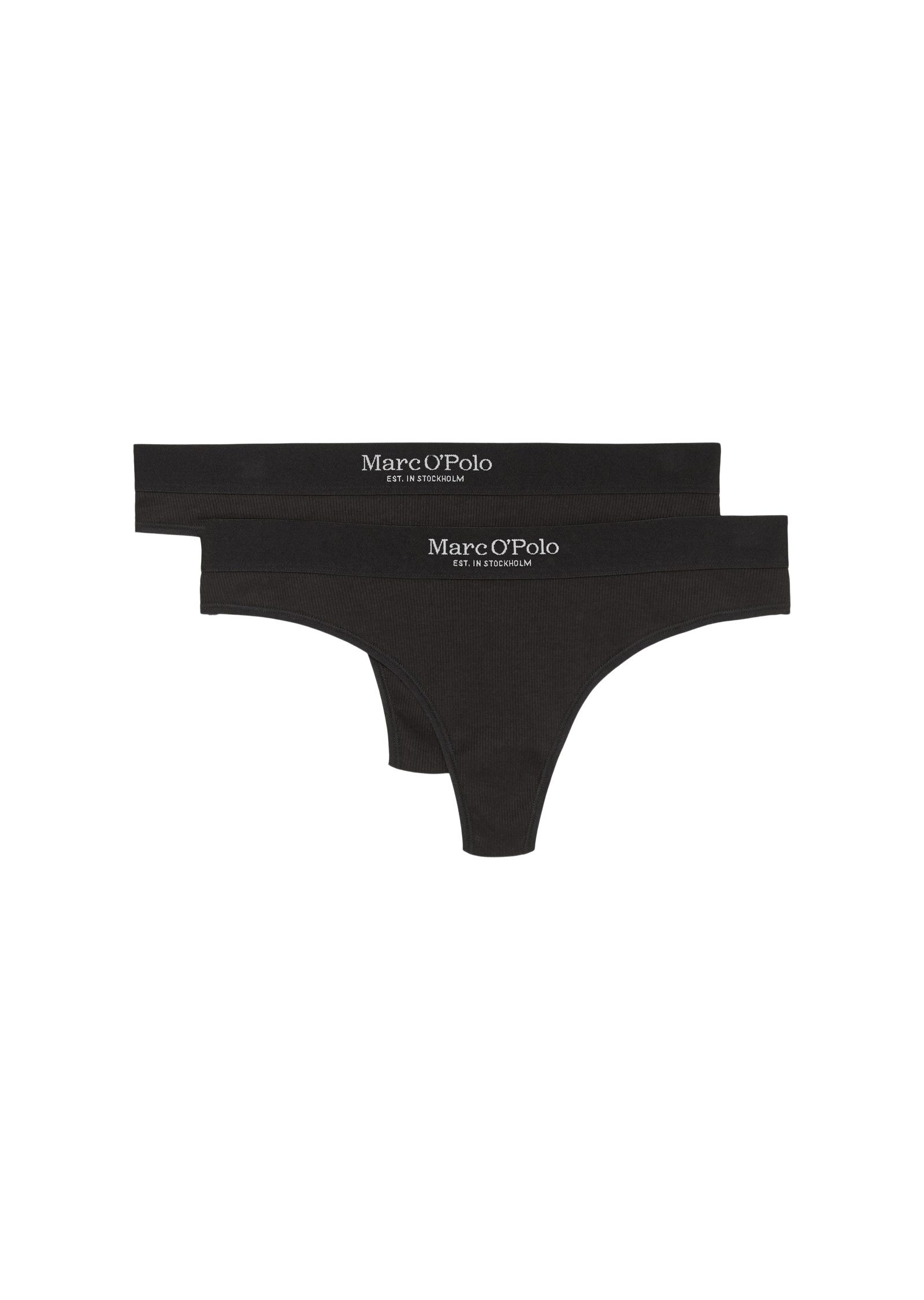 Marc O'Polo Tanga Iconic Rib (2er Pack) elastisch, Feinripp, Cotton-Mix, we günstig online kaufen