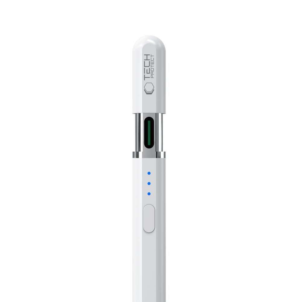 TECH PROTECT Eingabestift Tech-Protect Digital Magnetic Stylus Pen 3 für iPad Weiß (1-St)