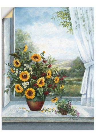 Artland Paveikslas »Sonnenblumen ant Fenster« ...