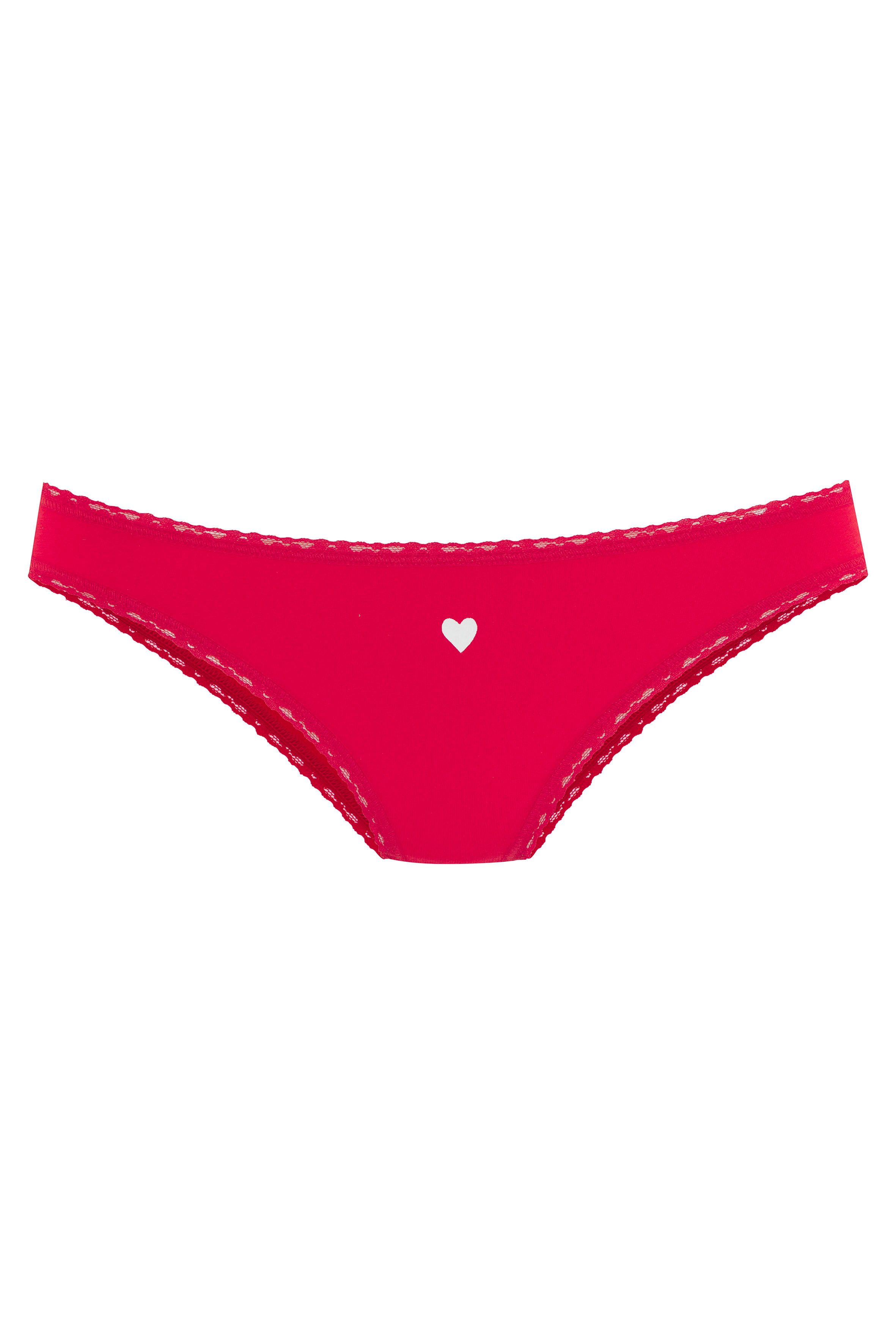 LASCANA Brasilslip Geschenk Box (5er-Pack) mit süßen Herzchen-Prints und aus elastischer Baumwoll-Qualität – Bild 4 von 5