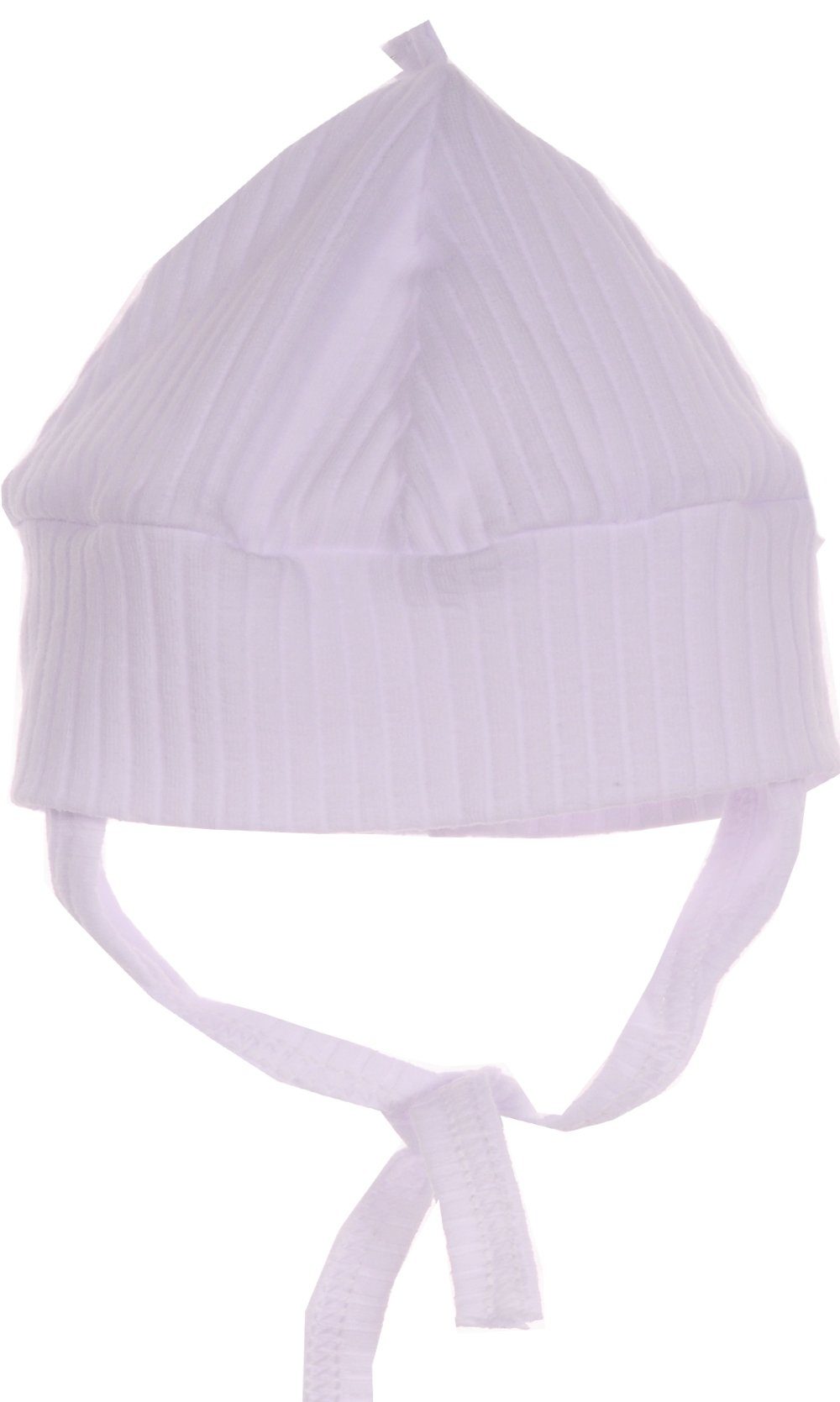 La Bortini Ohrenmütze Erstlingsmütze Baby Mütze Haube Mützchen gerippt elastisch, weich, 32 34 36 38 40 42 44 46