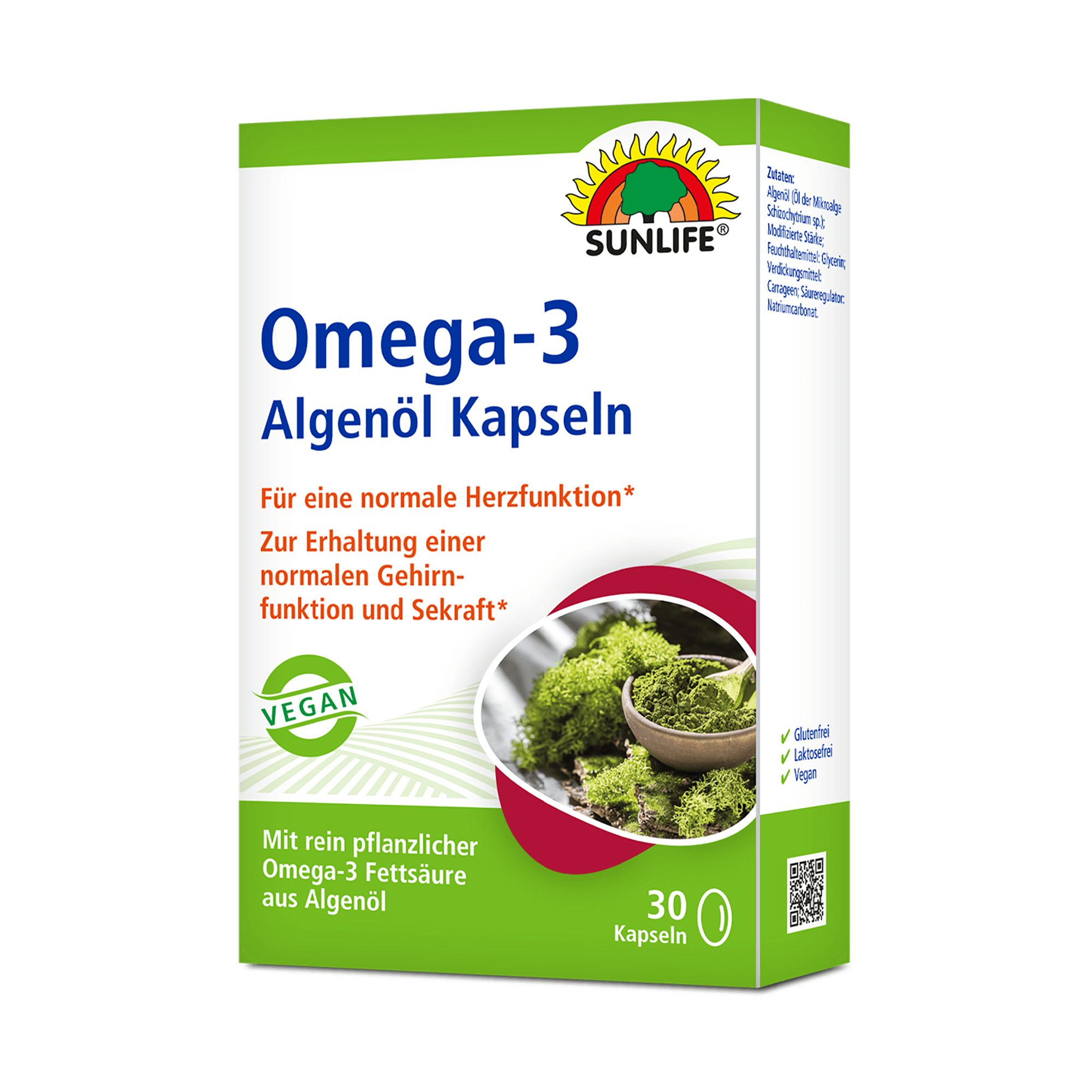 SUNLIFE SUNLIFE® Vegane Omega 3 Algenöl Kapseln Weichkapseln