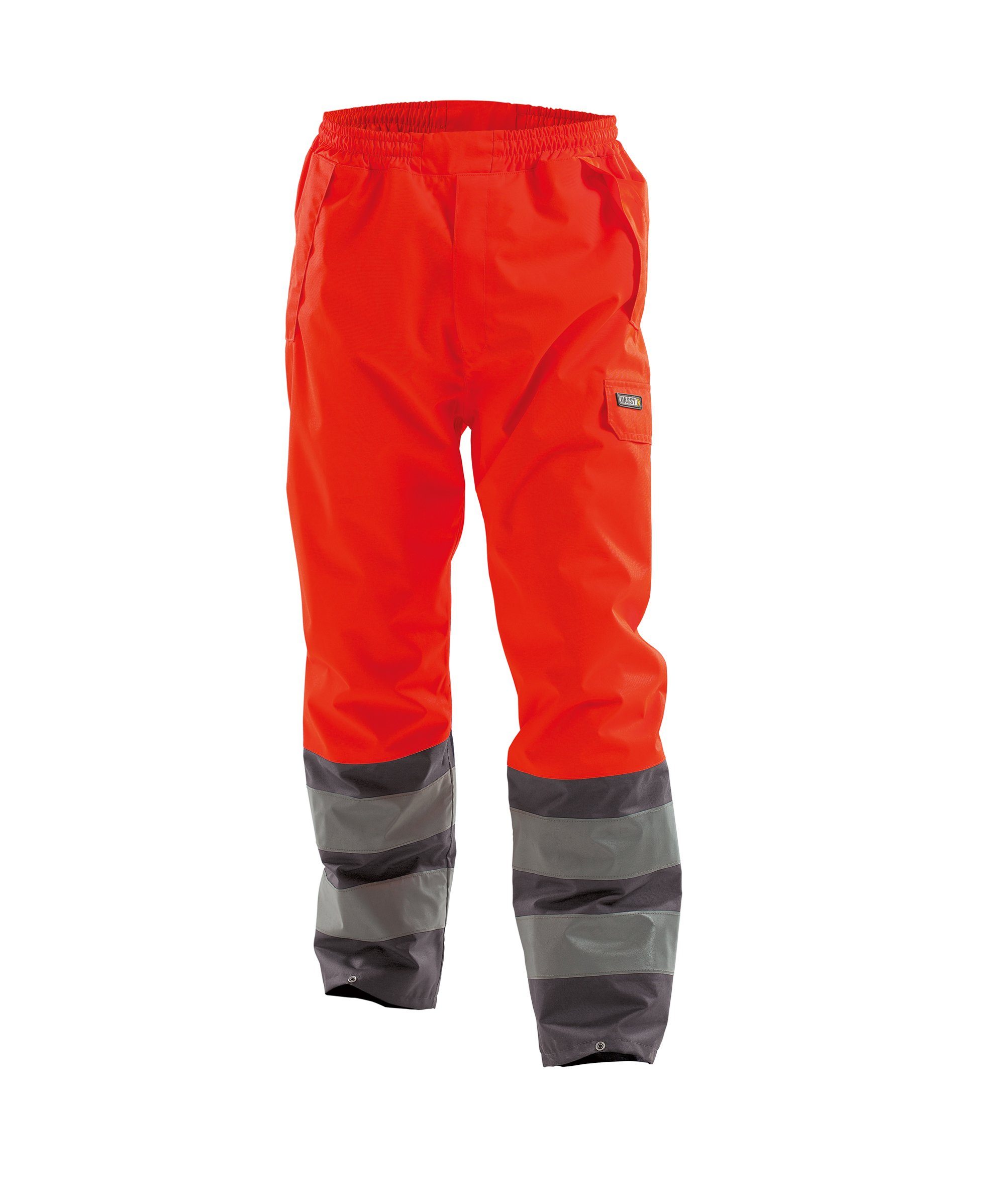 Regenhose Warnschutz-Regenhose neonrot/zementgrau (1-tlg) Sola Dassy