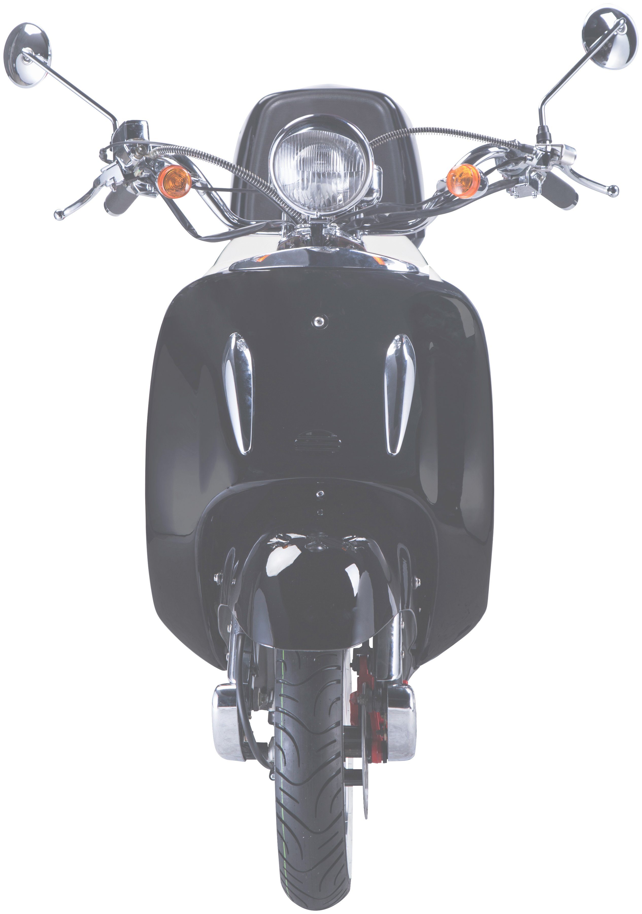 GT UNION Motorroller Euro Topcase Strada, 45 ccm, mit km/h, (Set), schwarz 50 5