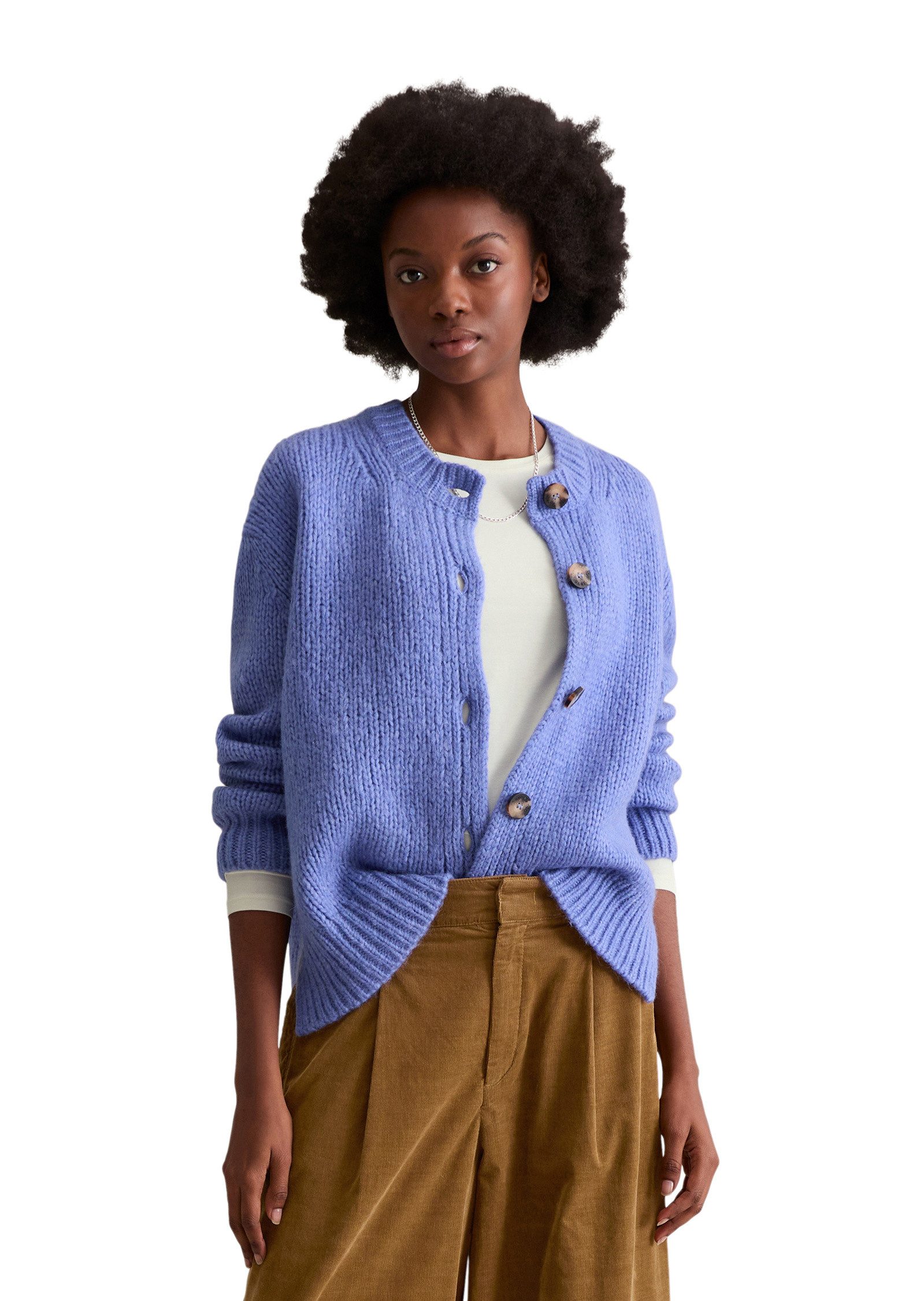 Marc O'Polo DENIM Cardigan aus kuscheligem Schurwolle-Alpaka-Mix günstig online kaufen