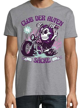 Youth Designz T-Shirt Club Der Alten Säcke Herren Shirt mit lustigem Biker Frontprint