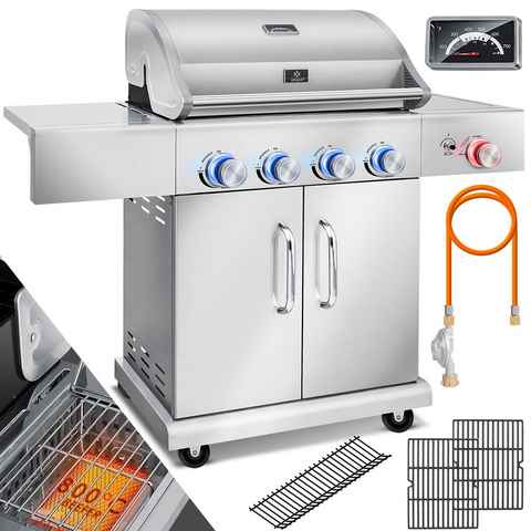 KESSER Gasgrill, Gasgrill Master BBQ mit 800°C Infrarot Grill-Thermometer