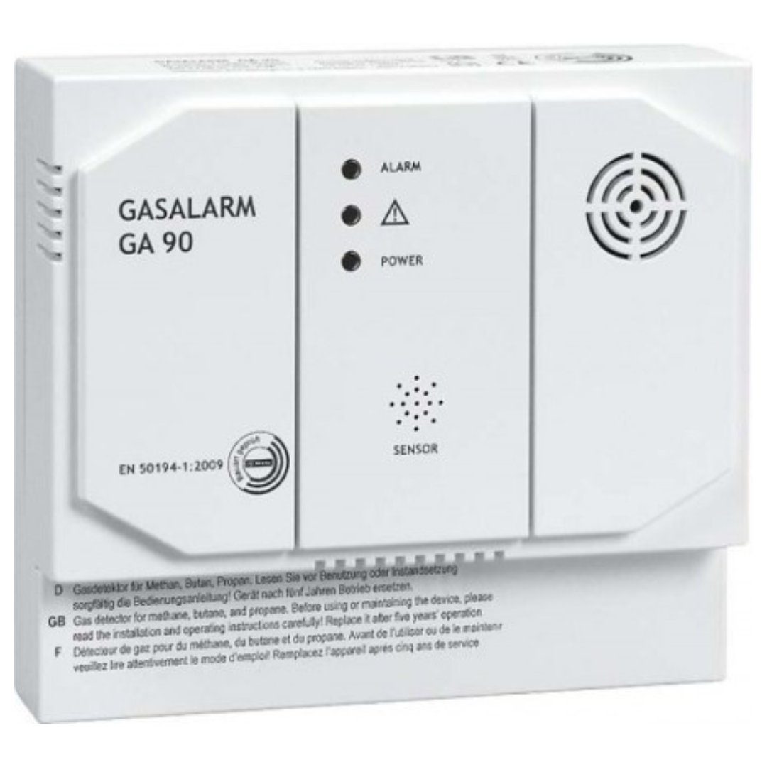 Indexa Indexa GA90-12 Gasmelder 12VDC mit Relais, Methan Propan Butan Gasmelder