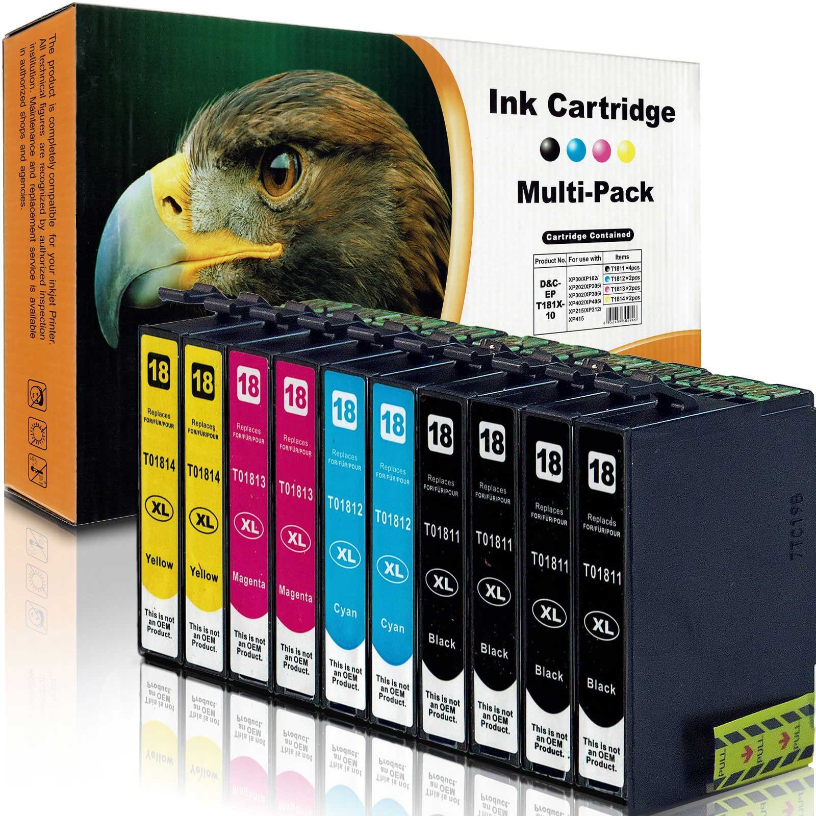 Kompatibel Epson Gänseblümchen, T1816, 18XL, C13T18164010 Multipack Tintenpatrone (Spar-Set, Series)