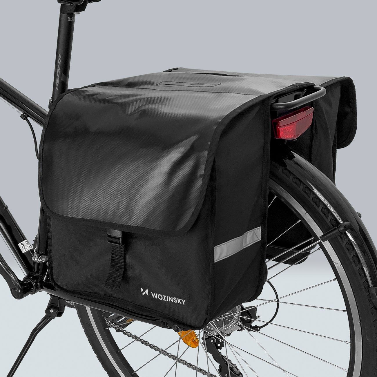 Wozinsky Fahrradtasche Fahrradtasche Gepäckträger Wasserdichte für Fahrrad MTB, 28 L