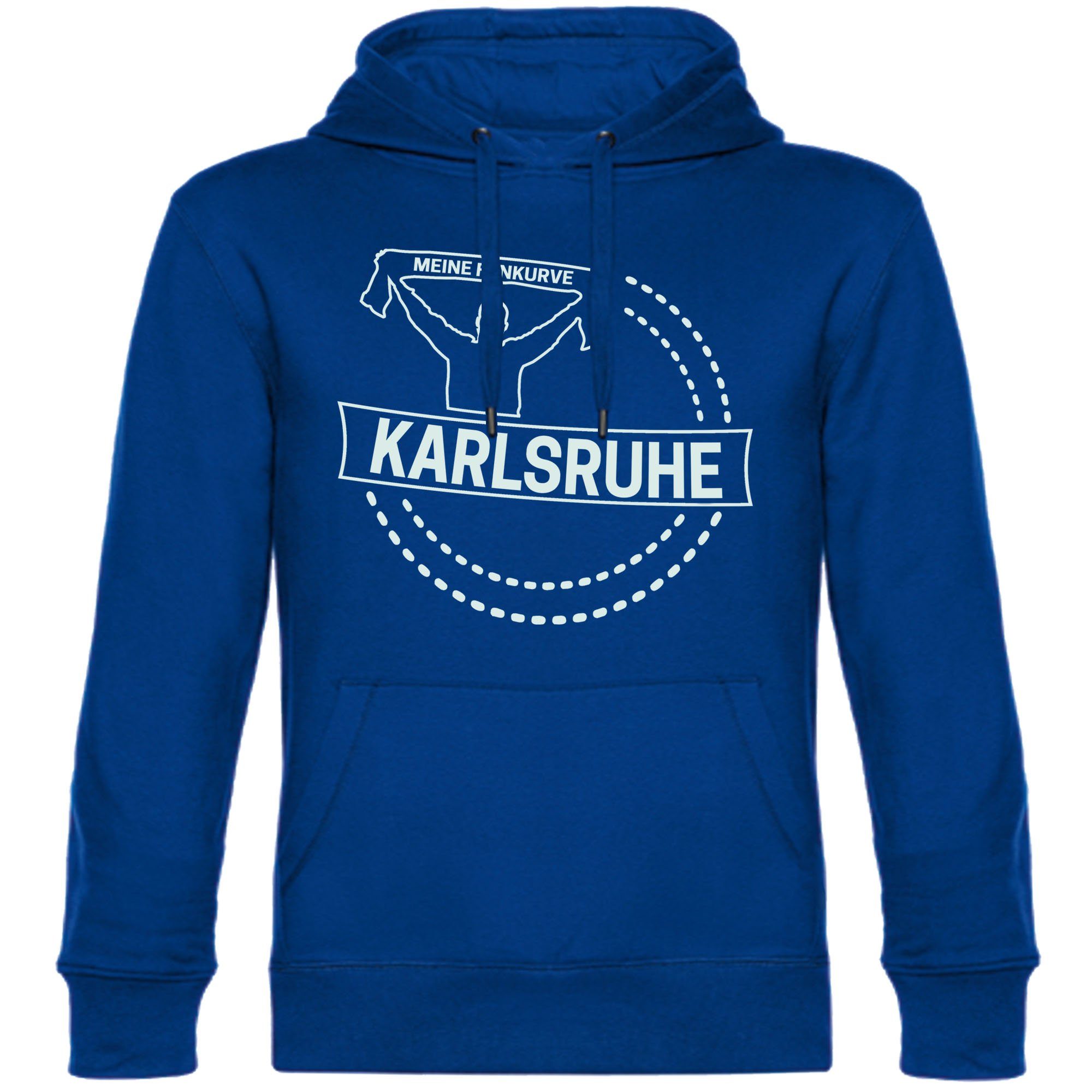 multifanshop Kapuzensweatshirt Karlsruhe - Meine Fankurve - Hoodie günstig online kaufen