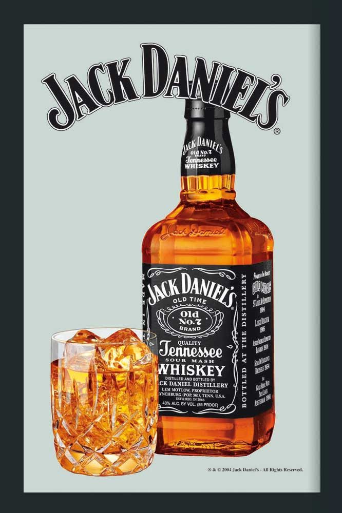 Dekospiegel KS224 Jack Daniels - Bedruckter Spiegel - Wanddekoration