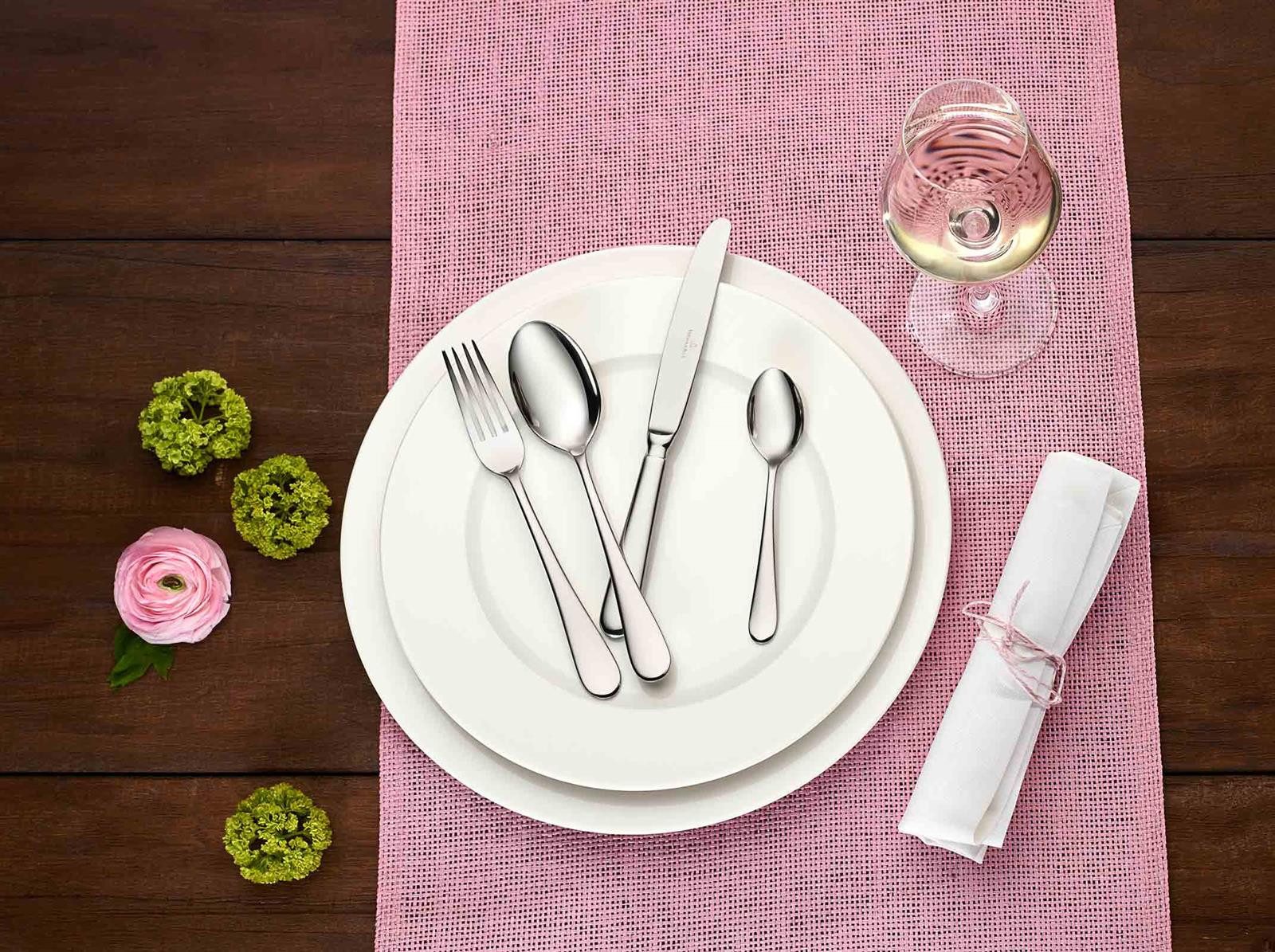 Villeroy & Boch Besteck-Set Oscar Tafelbesteck 144er Set (144-tlg), Edelstahl, Spülmaschinenfest