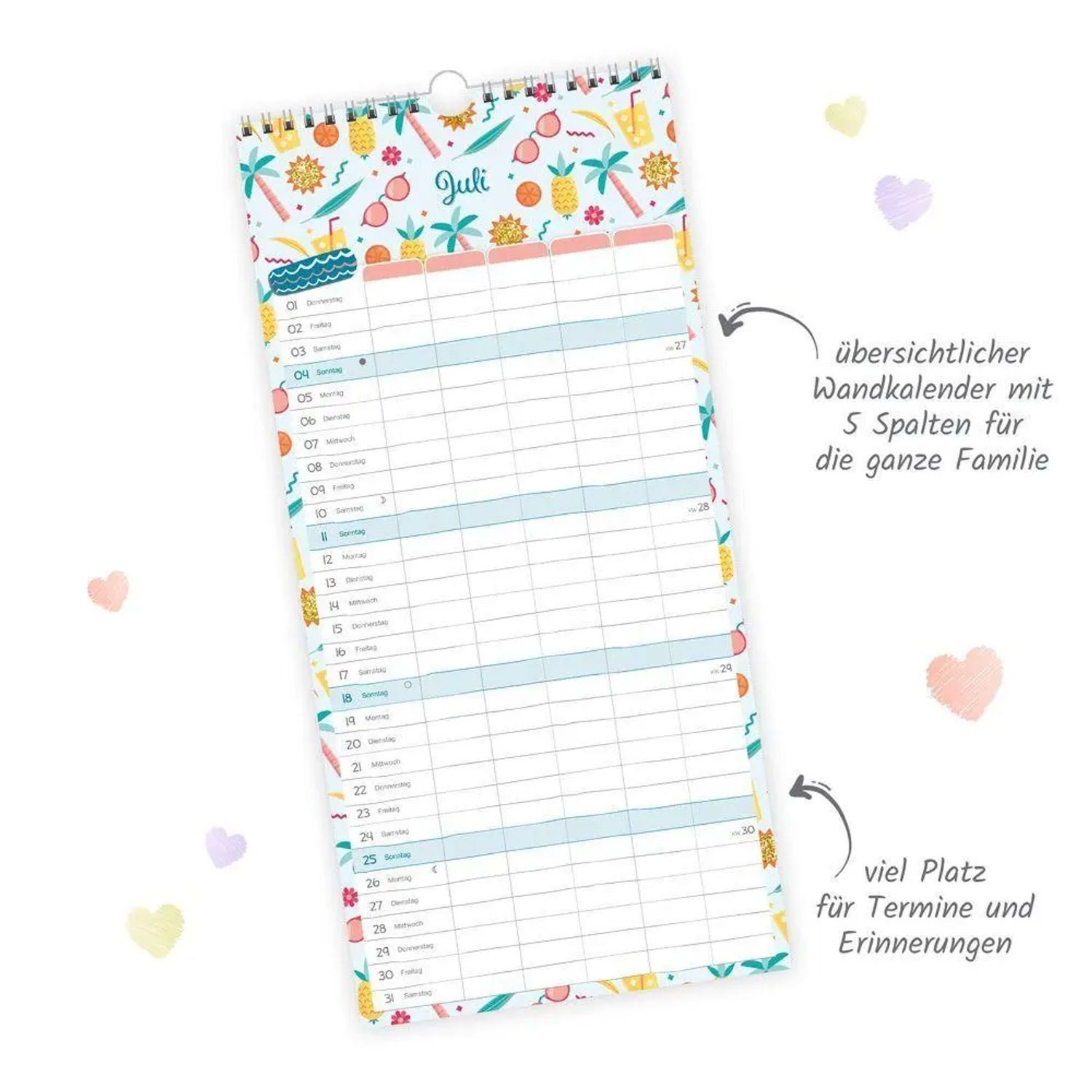 Trötsch Verlag Wandkalender TRÖTSCH - Familienkalender Familienterminer 2027 – Bild 3 von 5