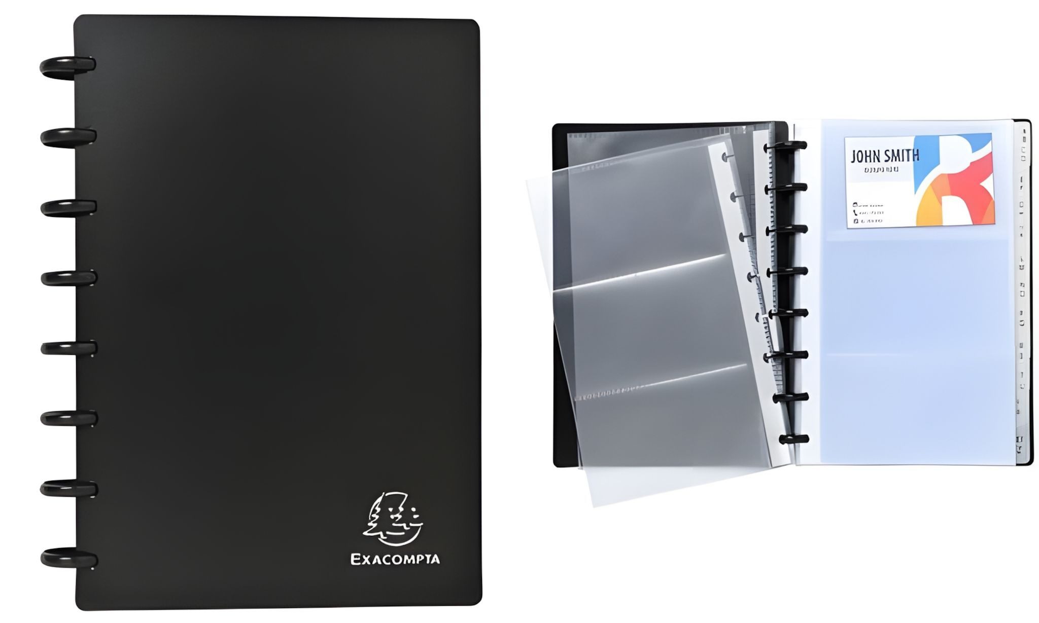 EXACOMPTA Visitenkartenhülle Exacompta Visitenkartenbuch 120 Karten 16x21