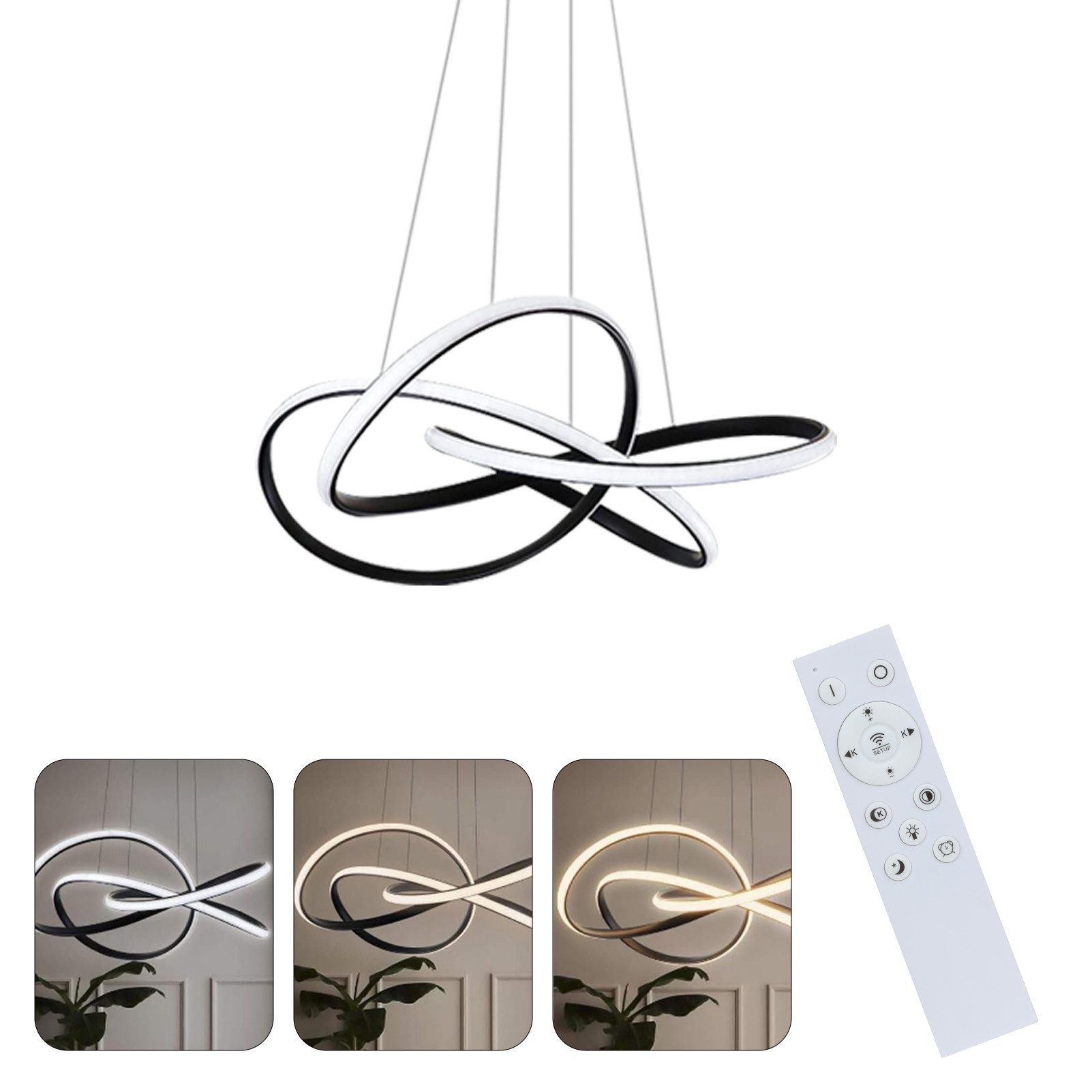 Nettlife LED Kronleuchter Wohnzimmer Hängeleuchten Esstisch günstig online kaufen